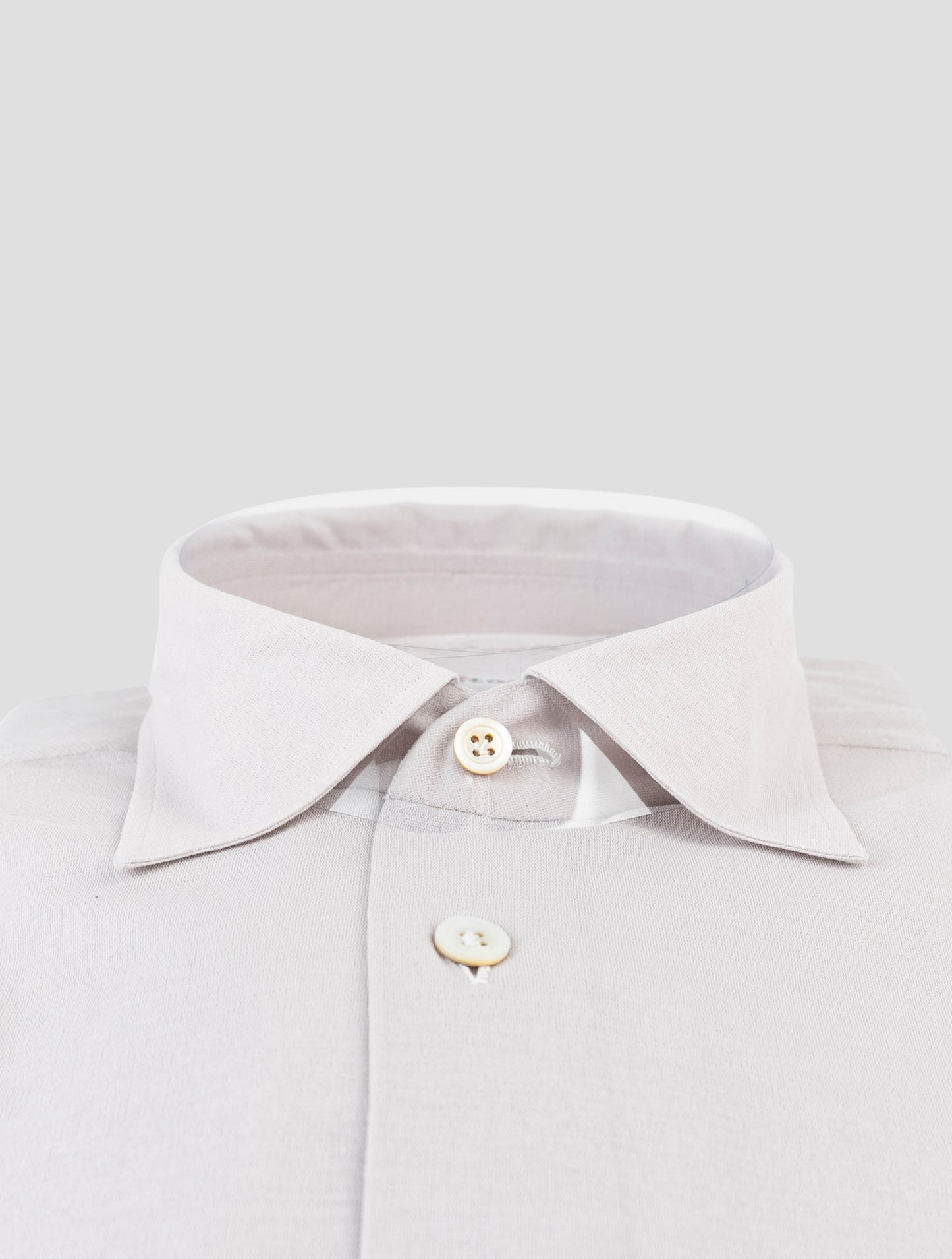 Kiton Beige Cotton Shirt