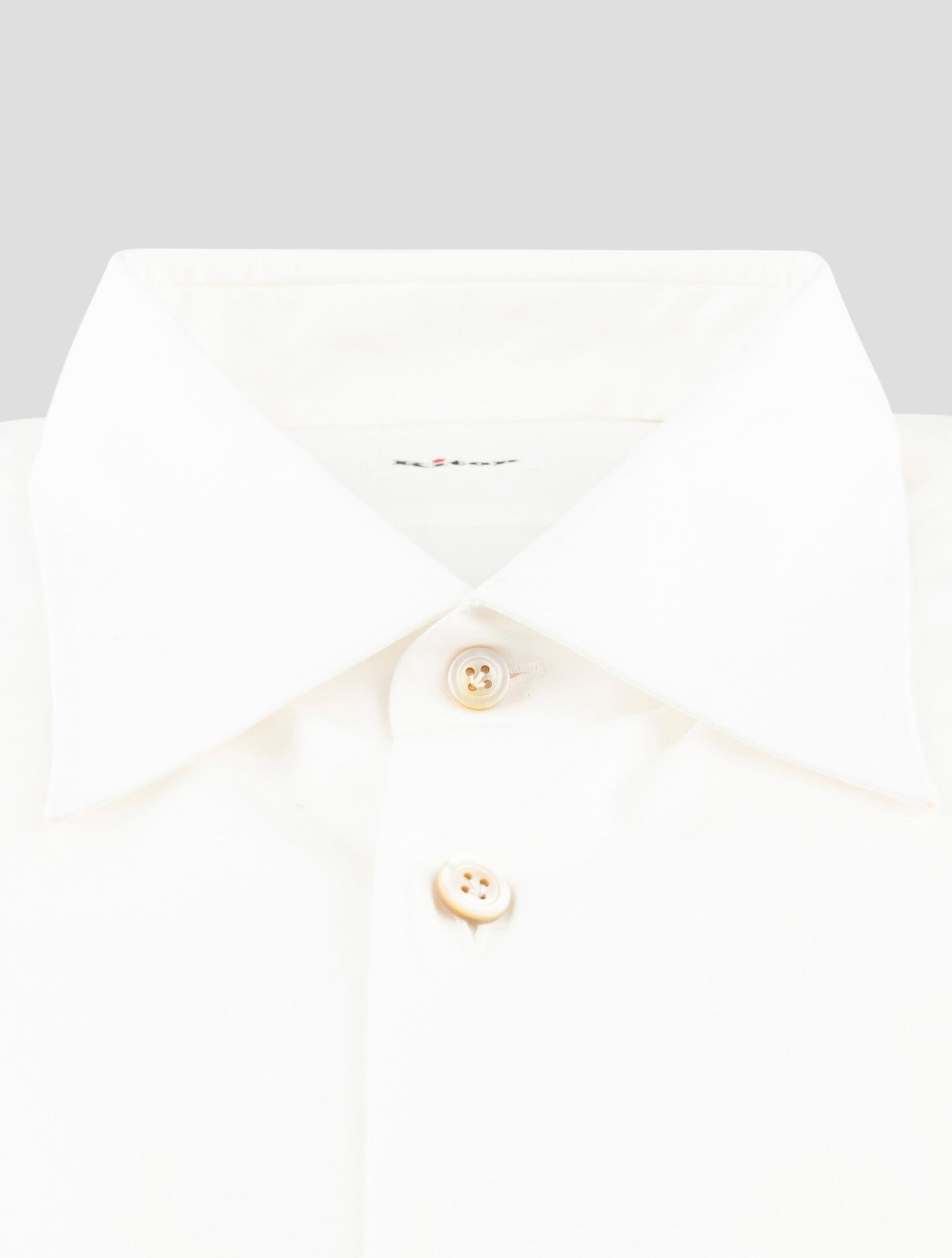 Kiton White Cotton Shirt