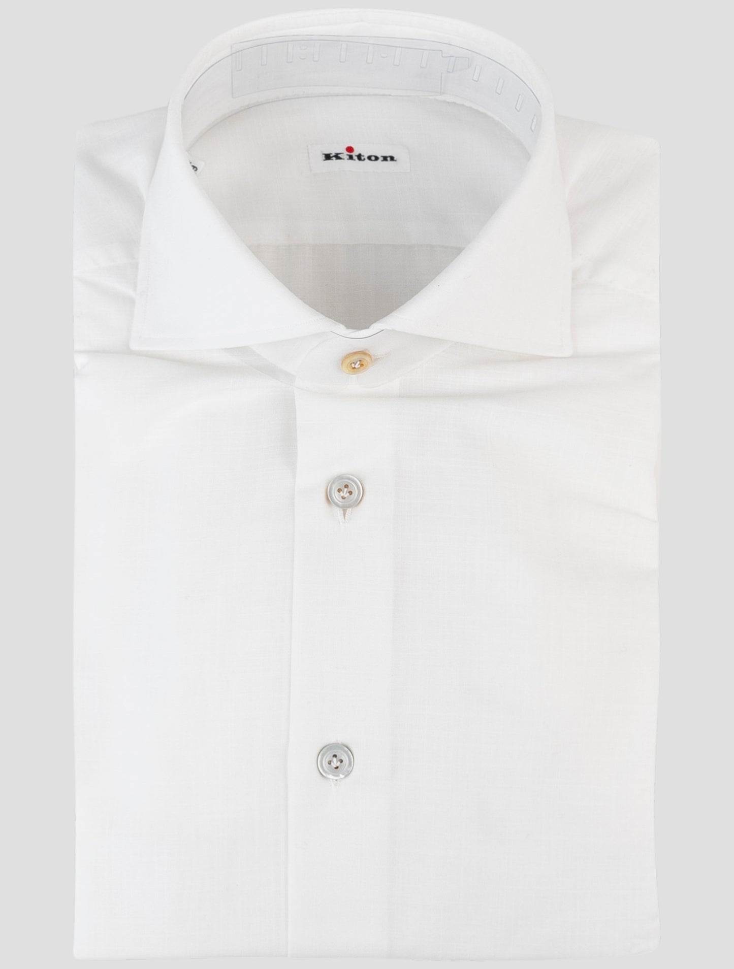 Kiton White Cotton Shirt