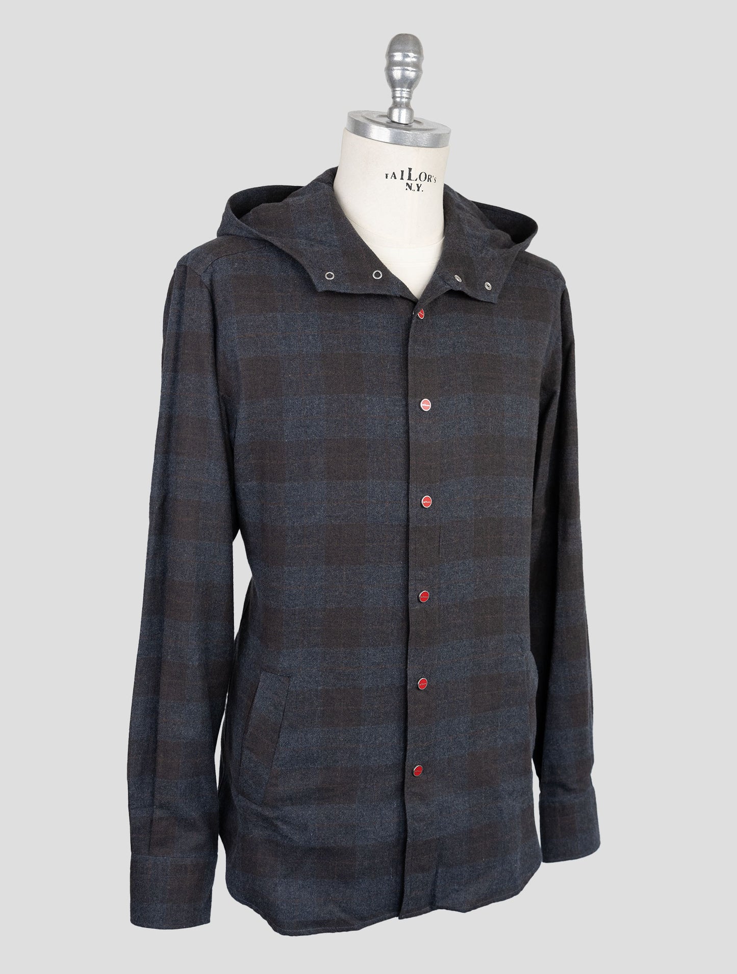 Kiton Dark Gray Cotton Shirt