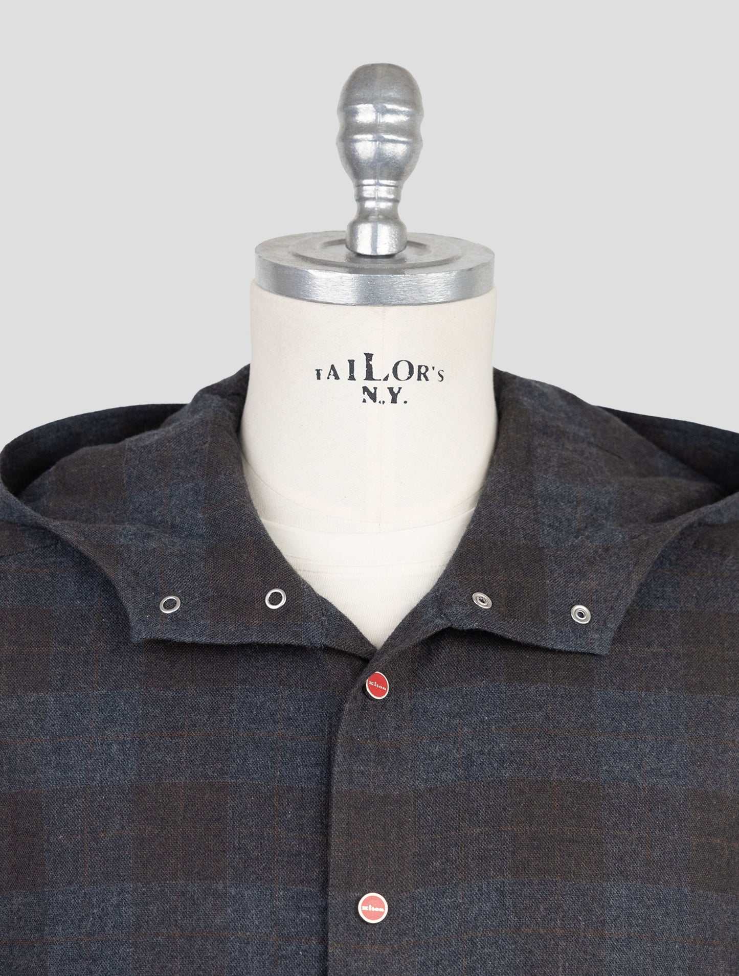 Kiton Dark Gray Cotton Shirt