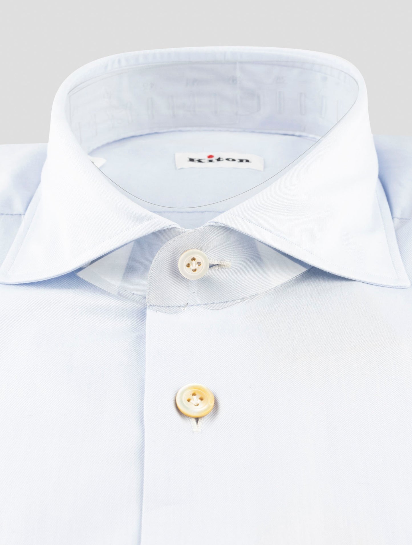 Kiton Light Blue Cotton Shirt