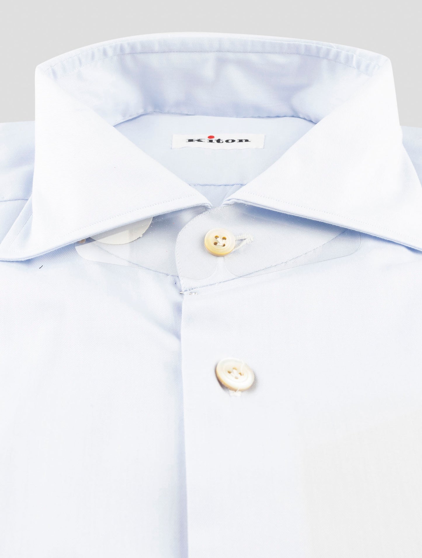 Kiton Light Blue Cotton Shirt