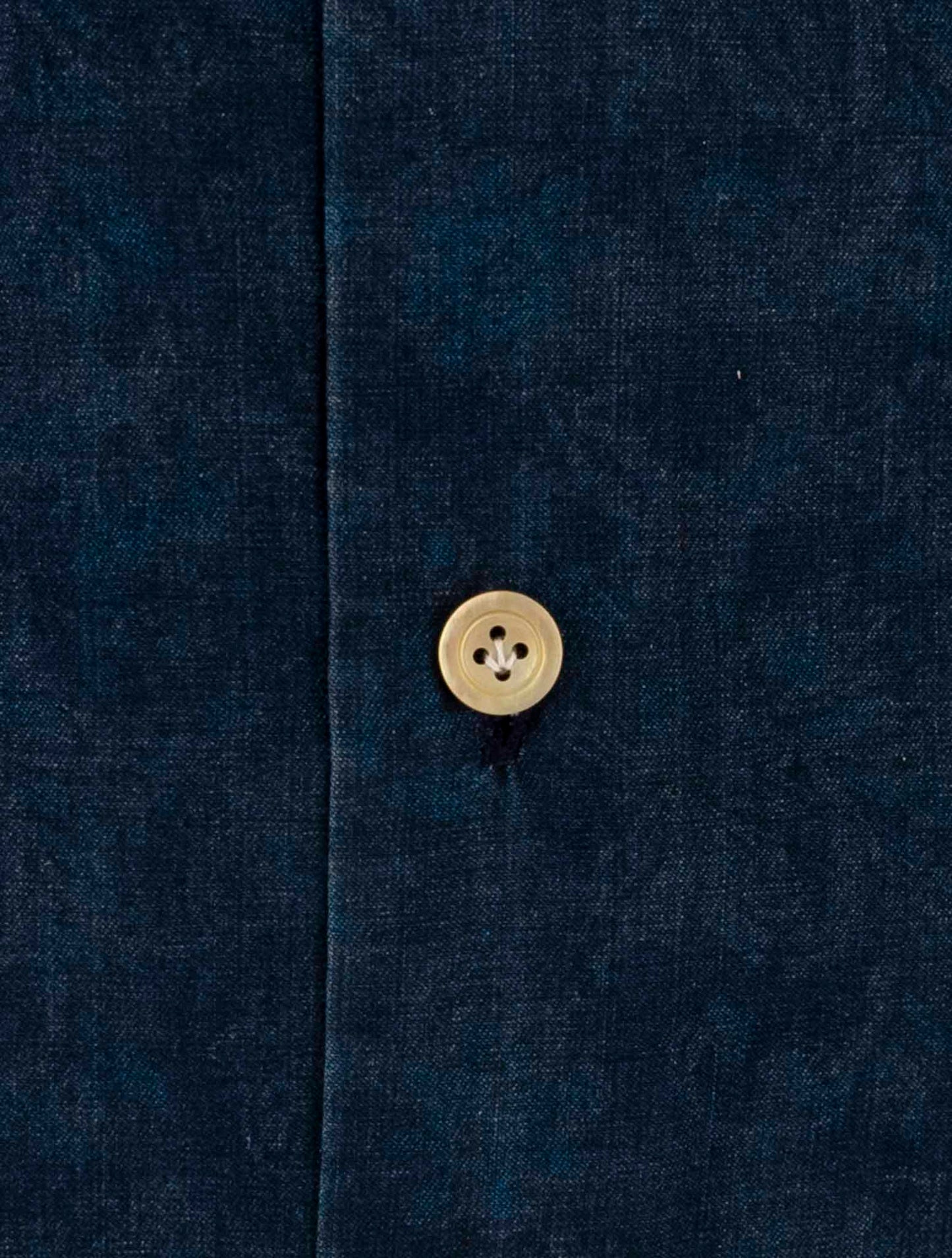 Kiton Blue Cotton Shirt