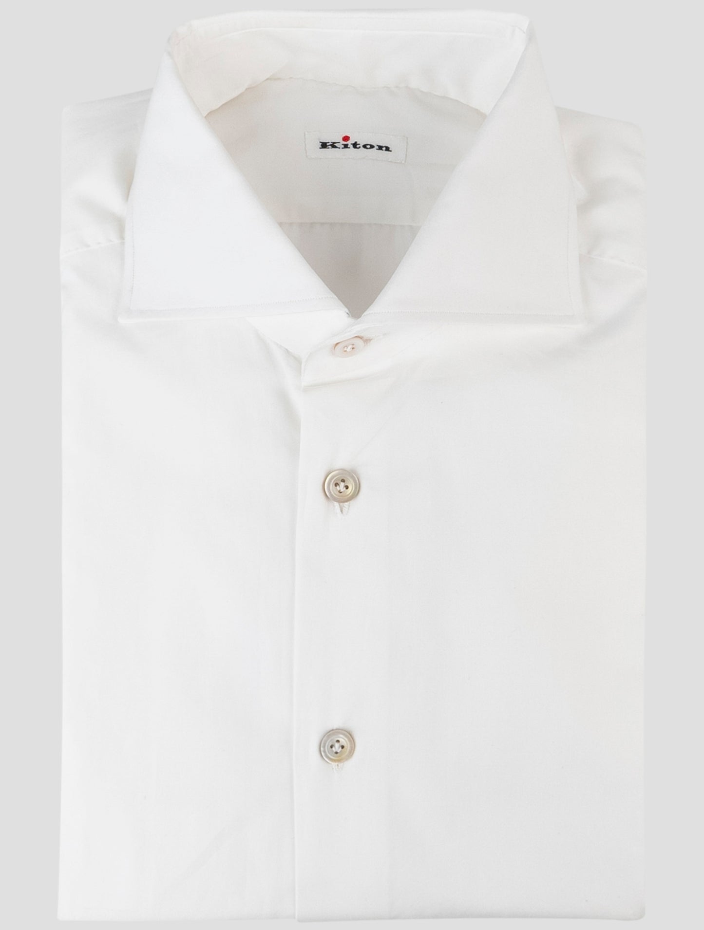 Kiton White Cotton Shirt