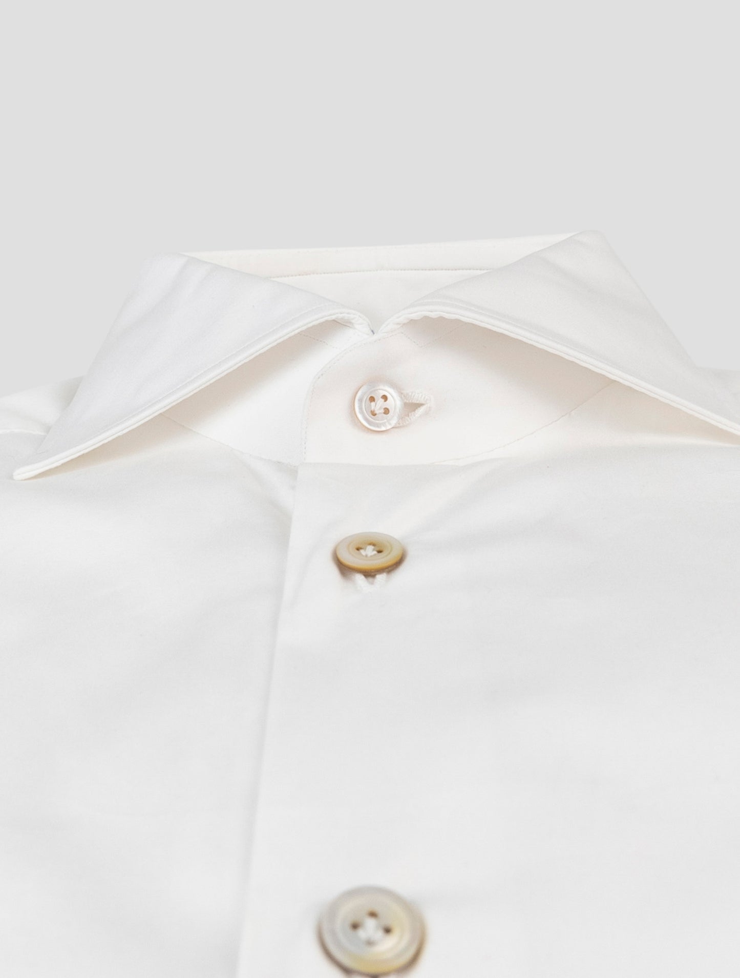 Kiton White Cotton Shirt