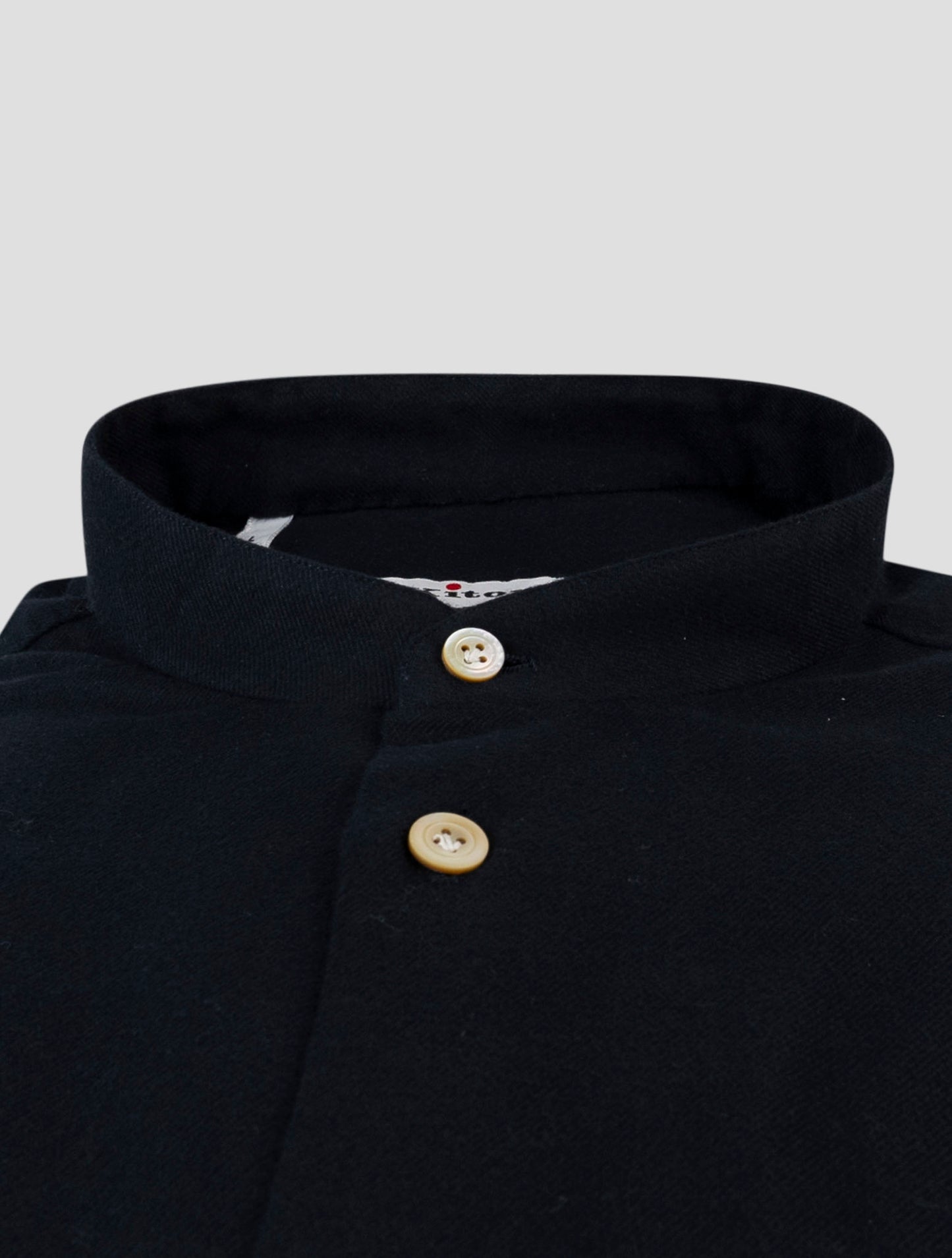 Kiton Blue Cotton Shirt