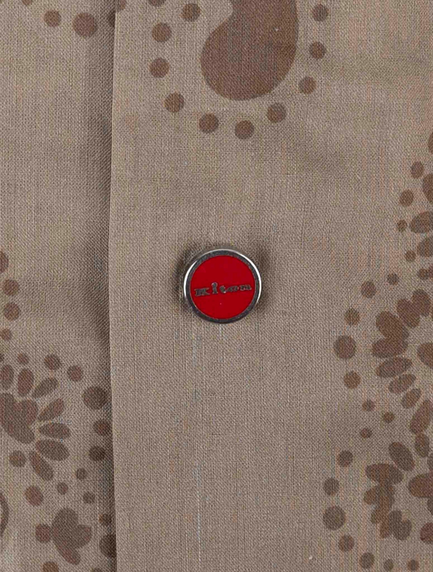 Kiton Brown Cotton Shirt