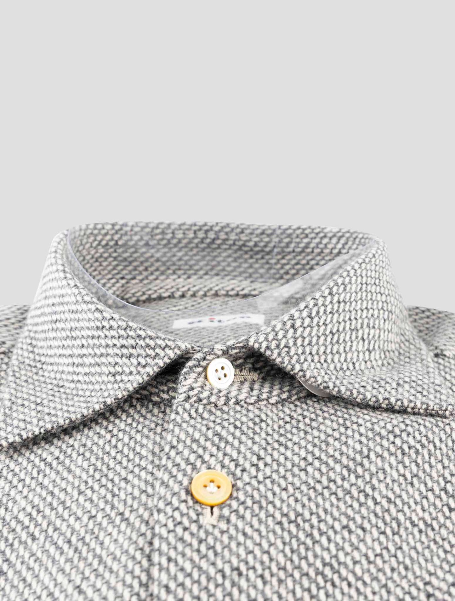 Kiton Gray Cashmere Shirt