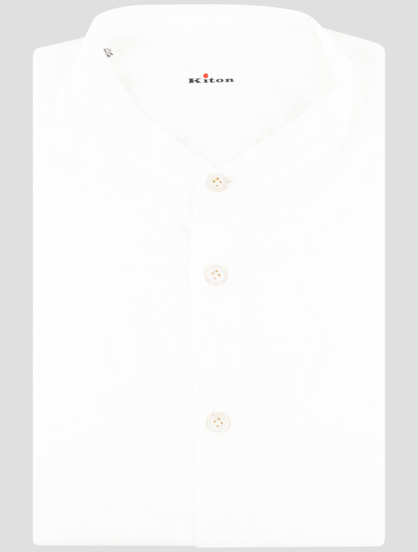 Kiton White Cotton Shirt