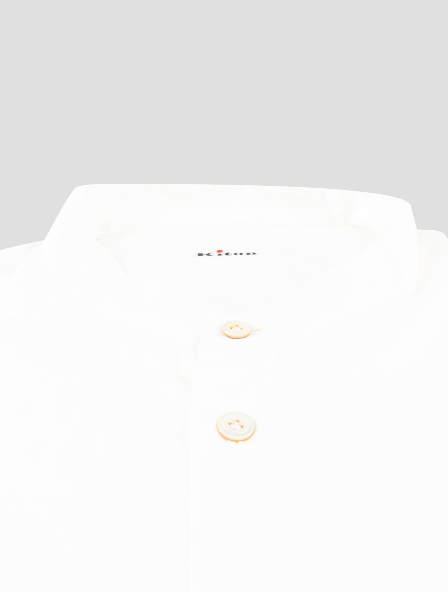 Kiton White Cotton Shirt