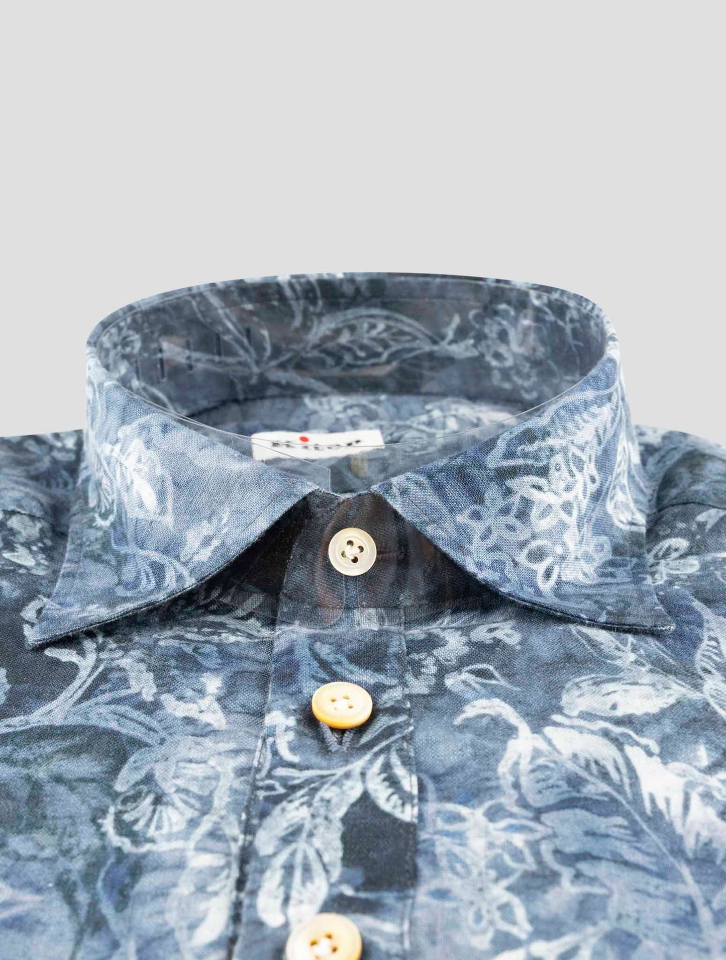 Kiton Blue Linen Sweater Polo