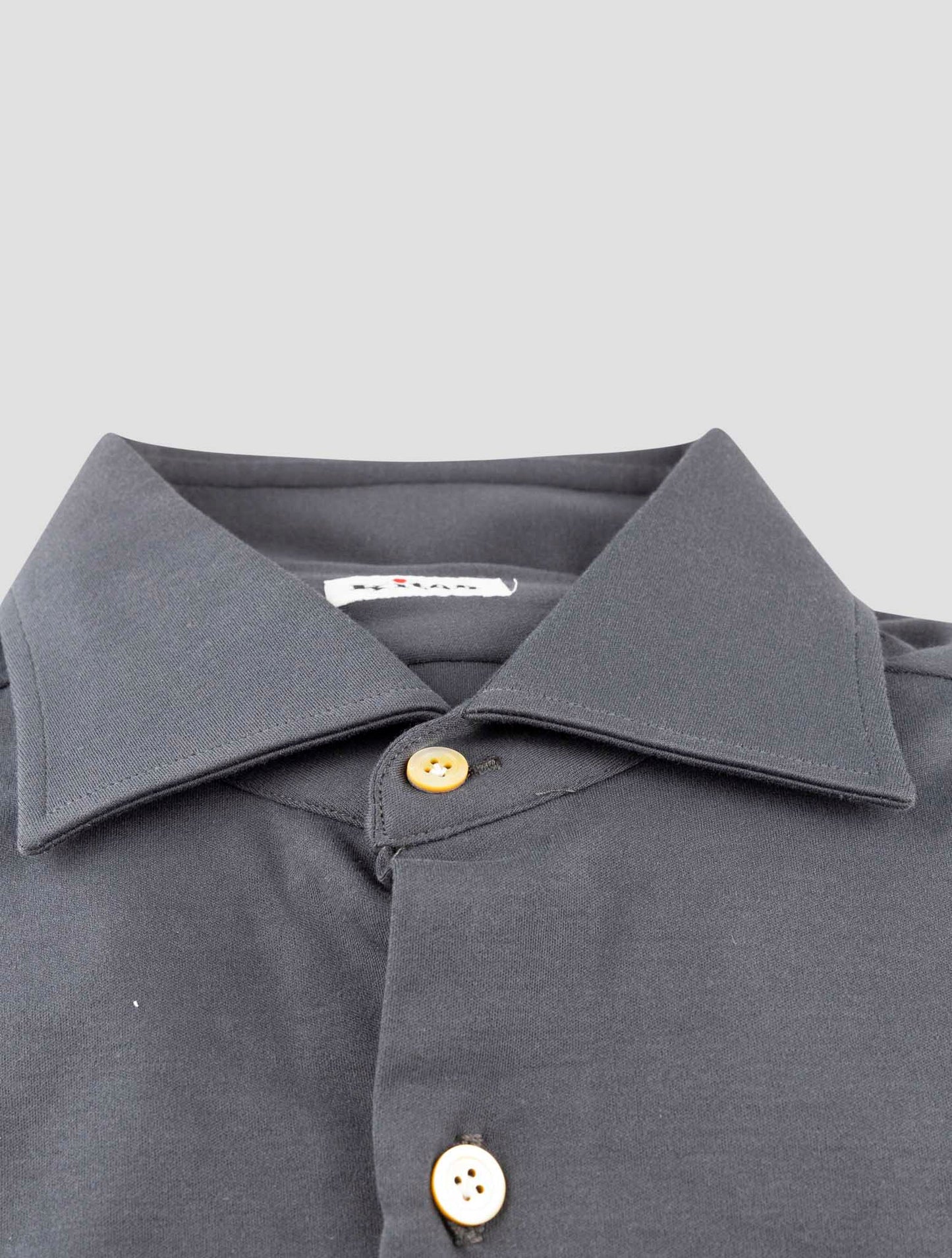 Kiton Gray Cotton Shirt