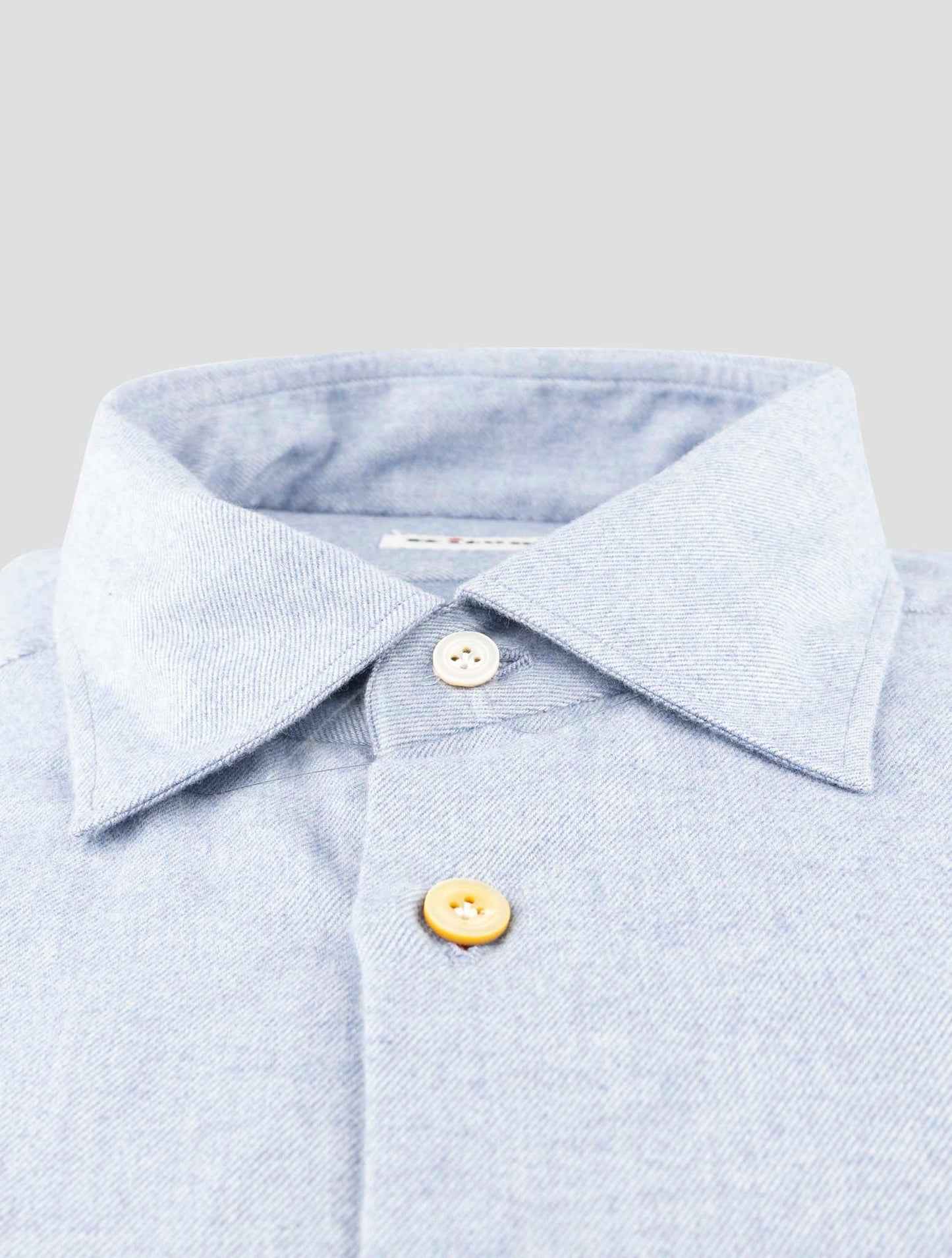 Kiton Light Blue Cotton Shirt