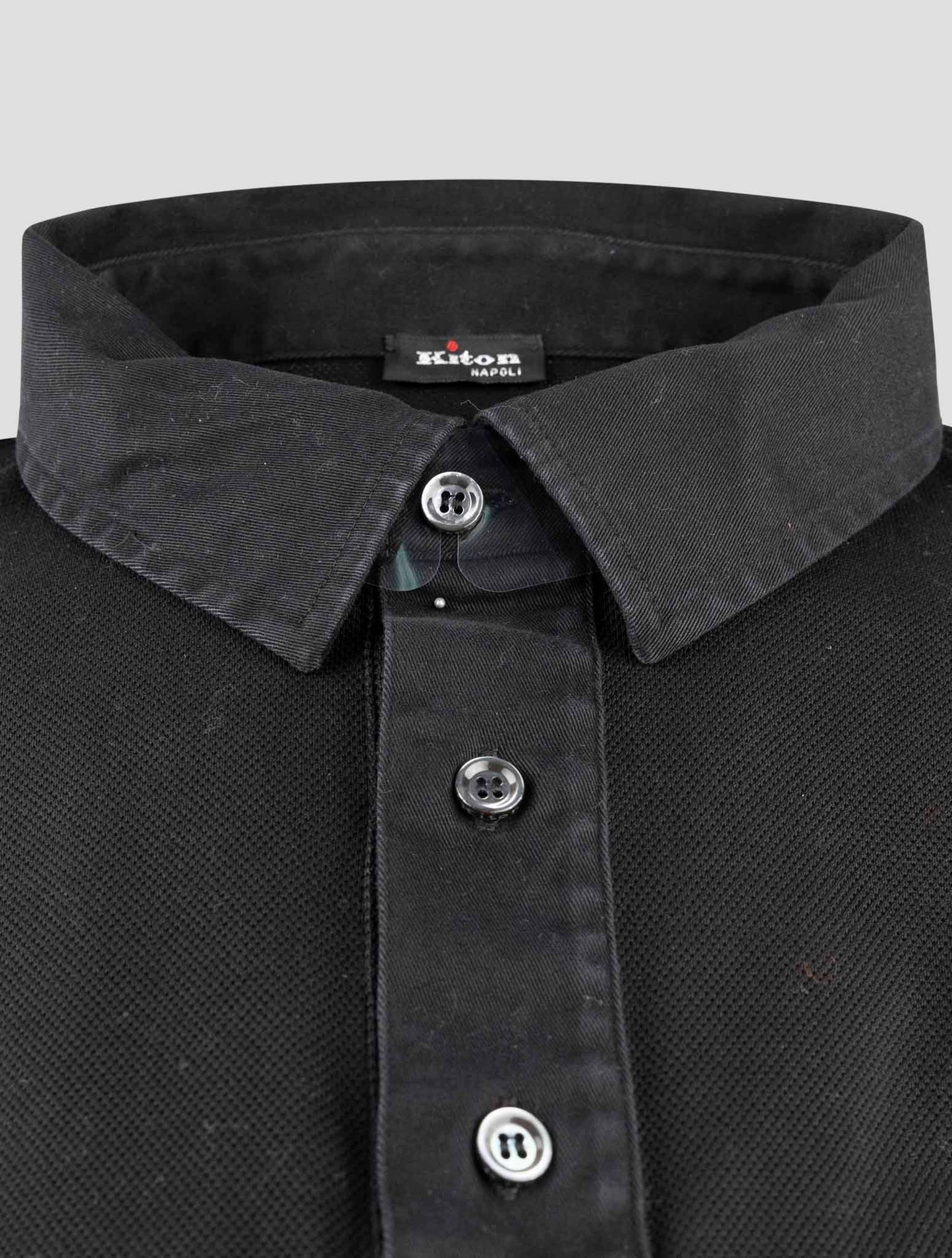 Kiton Black Cotton Ea Shirt