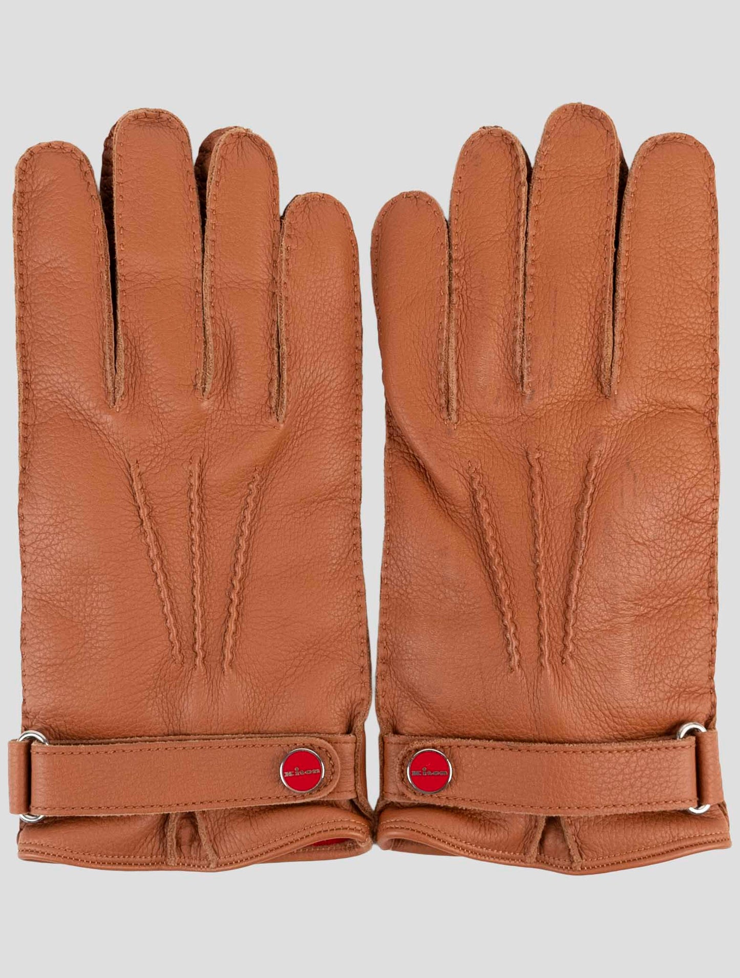 Kiton Brown Leather Gloves