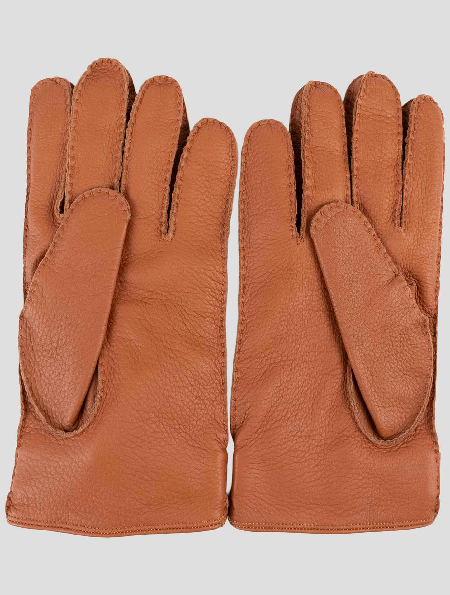 Kiton Brown Leather Gloves