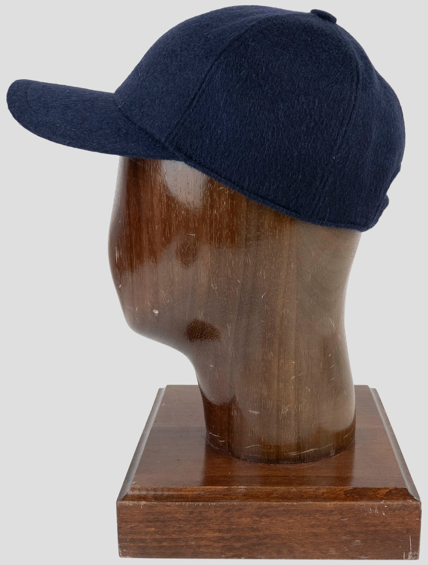 Kiton Blue Cashmere Baseball Cap