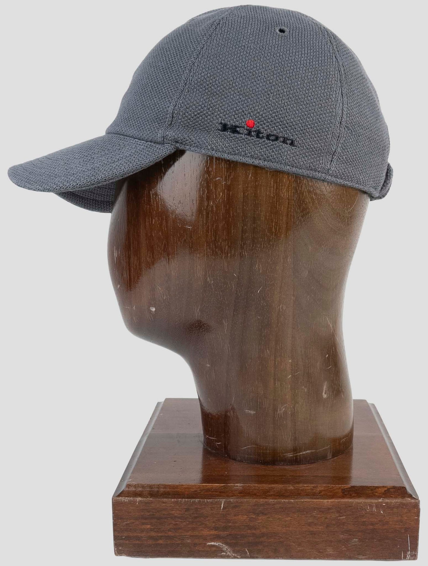 Kiton Gray Cotton Baseball Cap