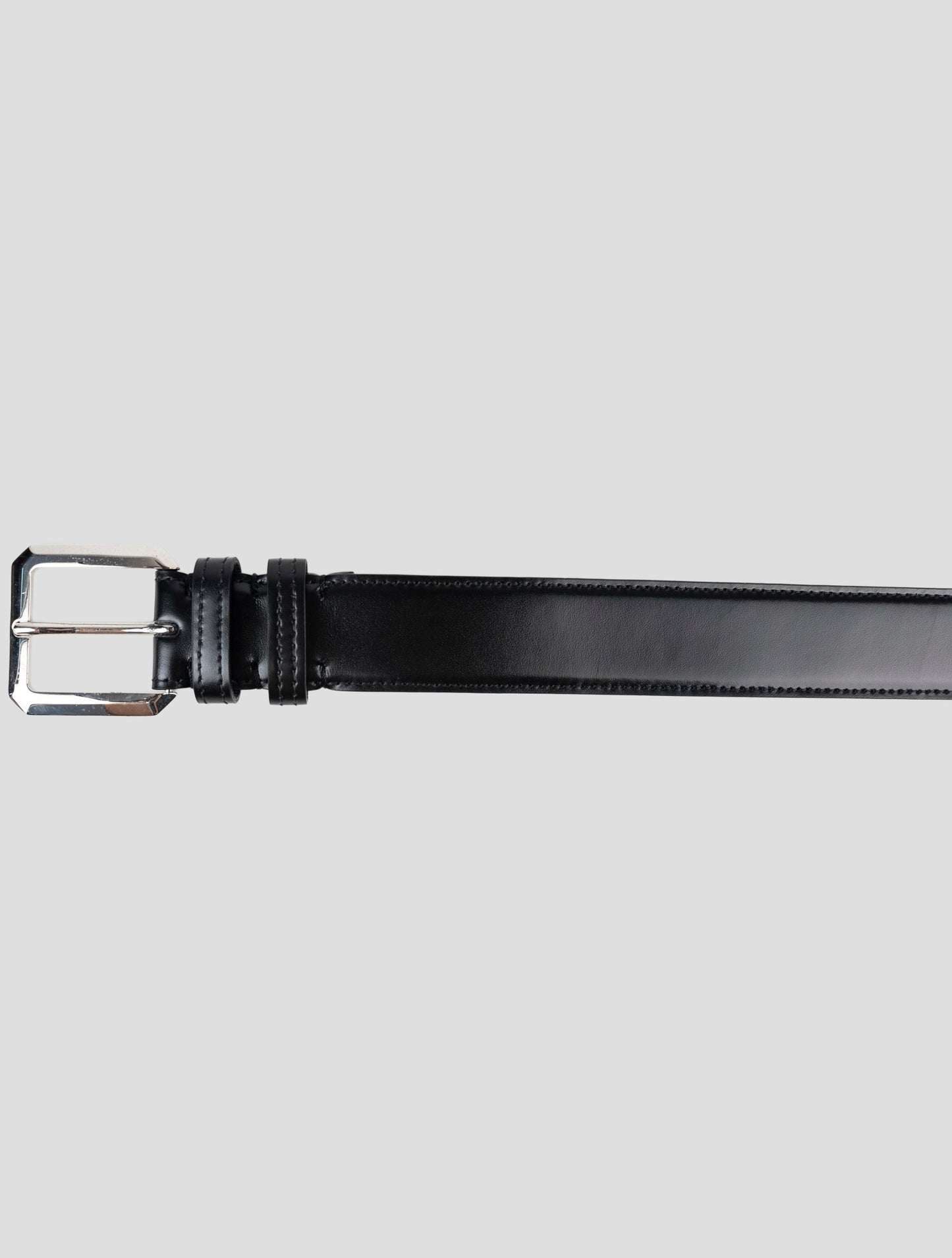 Kiton Black Leather Belt