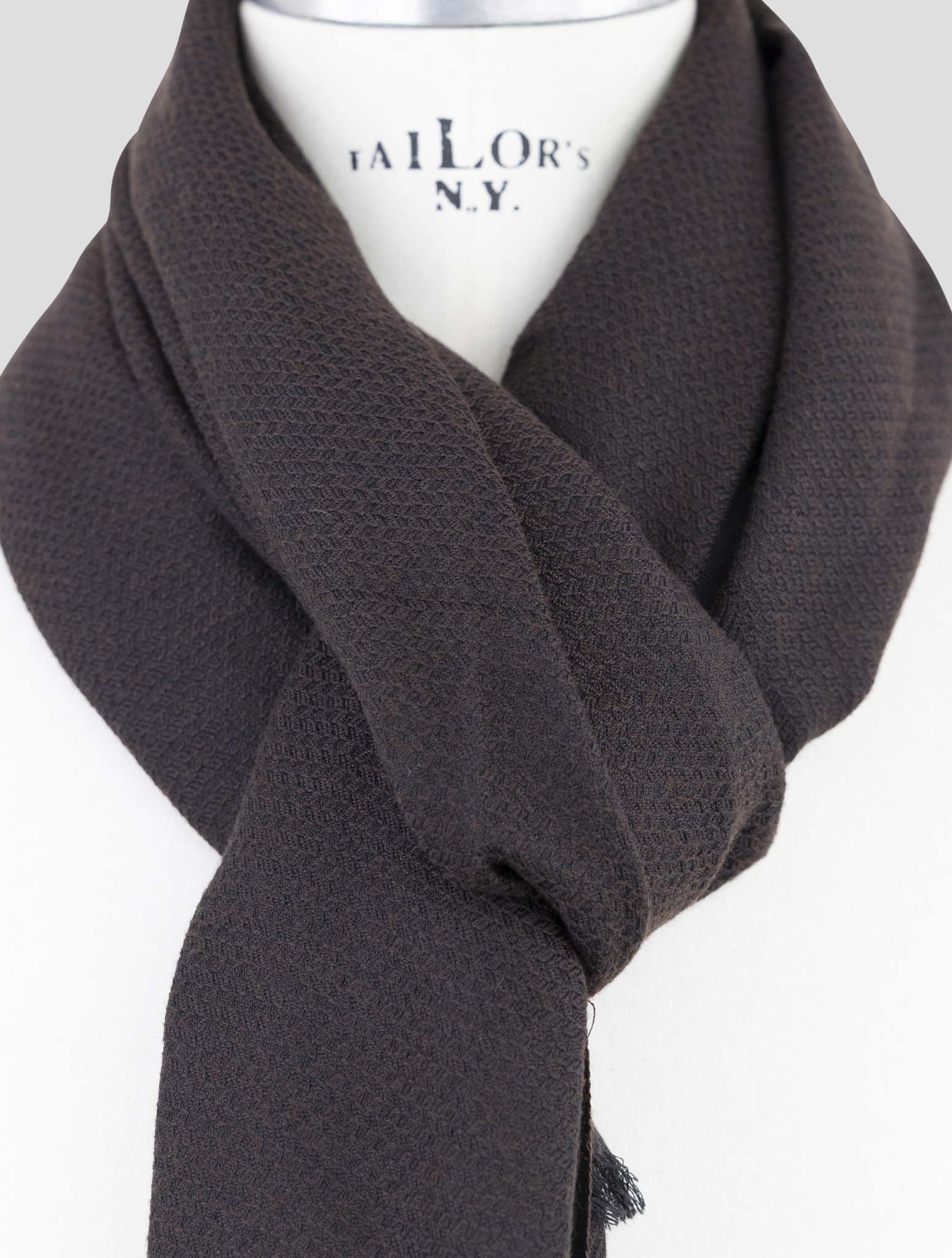 Kiton Blue Cashmere Silk Scarf