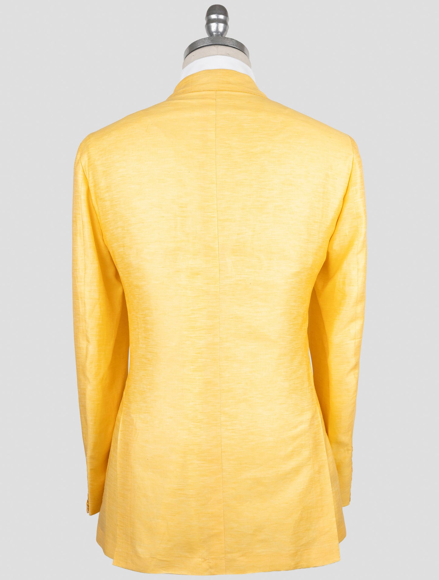 Kiton Yellow Cotton Linen Blazer