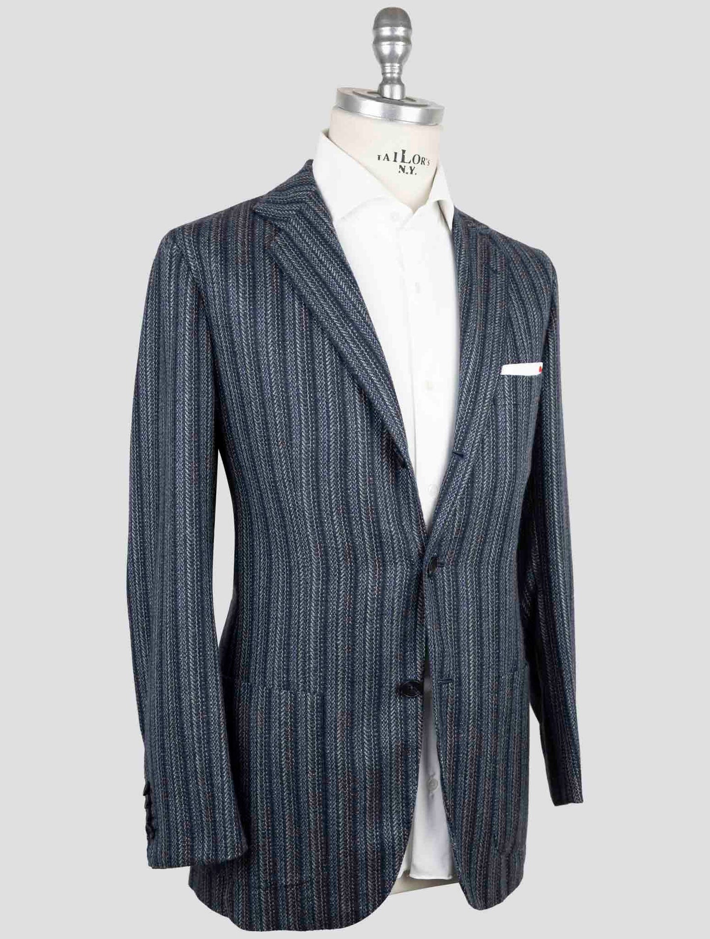 Kiton Blue Cashmere Blazer