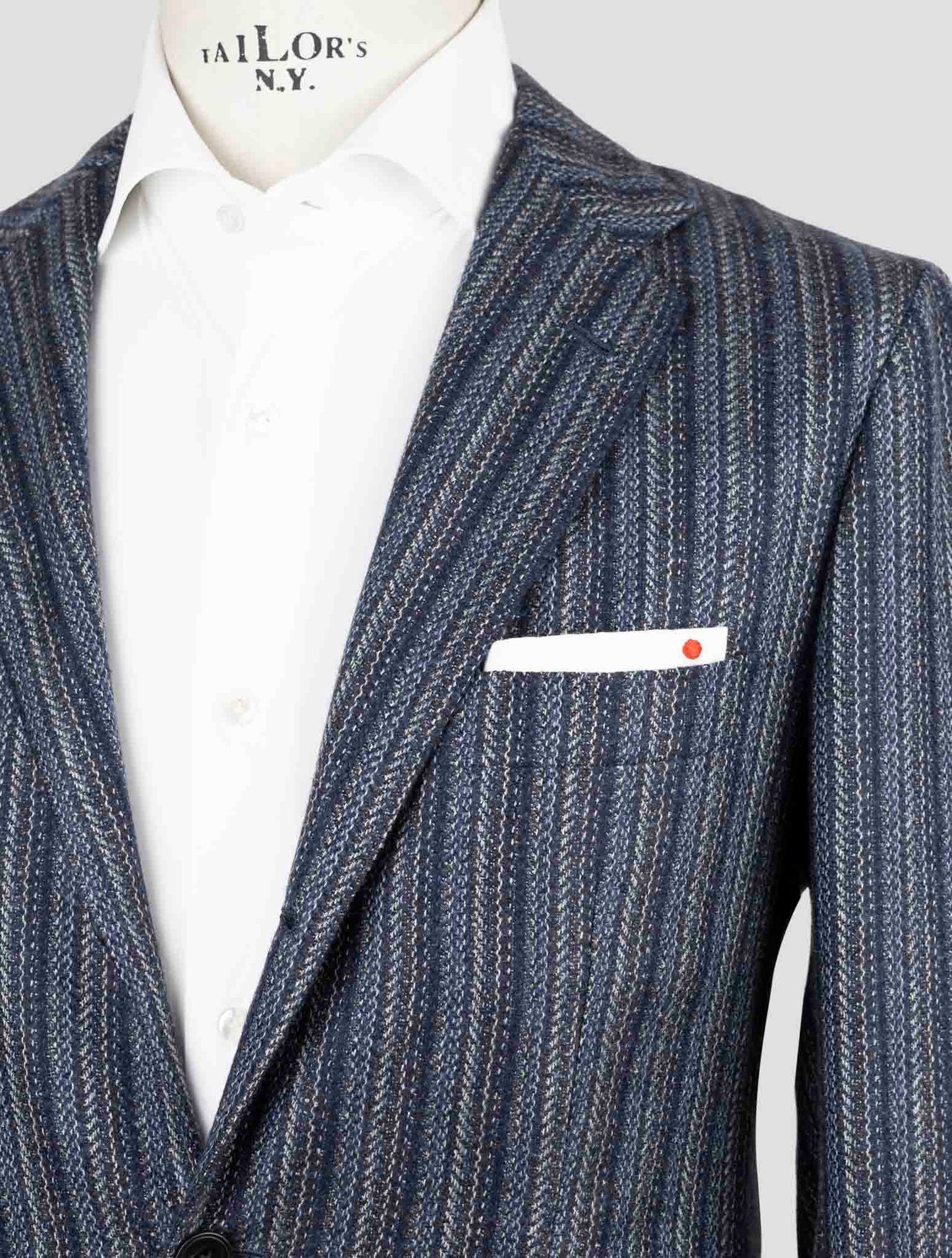 Kiton Blue Cashmere Blazer