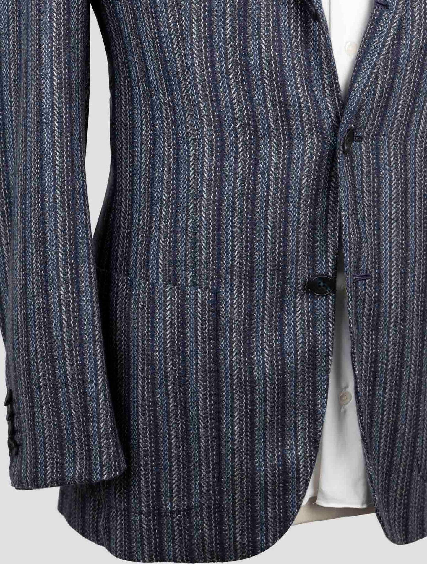 Kiton Blue Cashmere Blazer