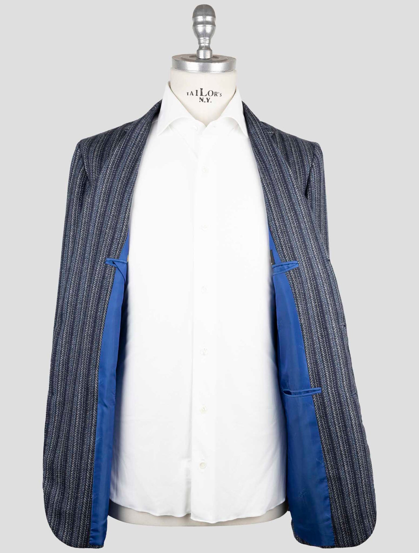 Kiton Blue Cashmere Blazer