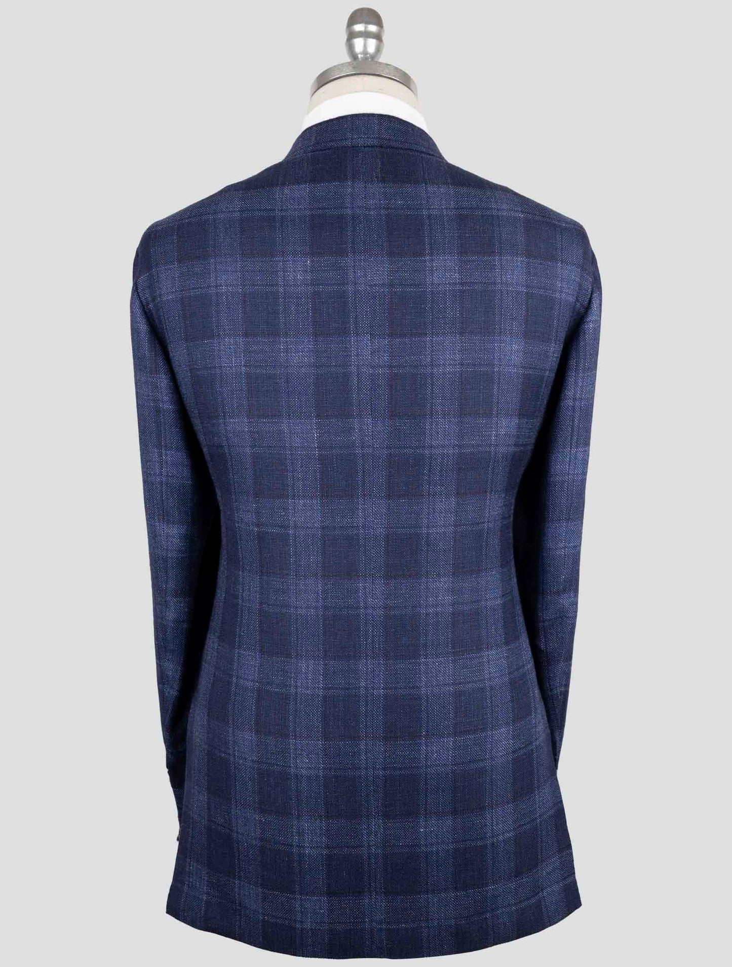 Kiton Blue Cashmere Silk Linen Blazer