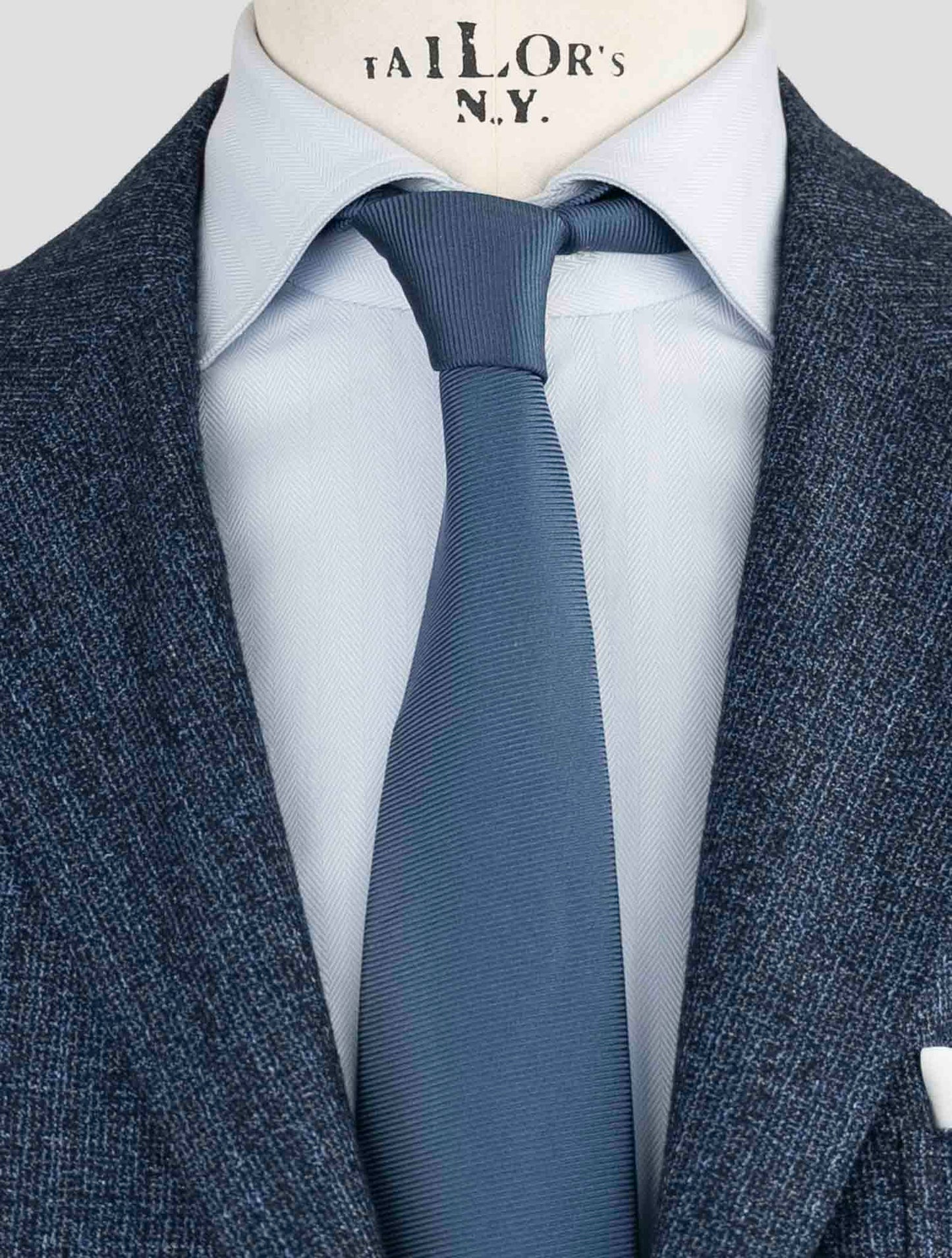 Kiton Blue Cashmere Silk Linen Blazer