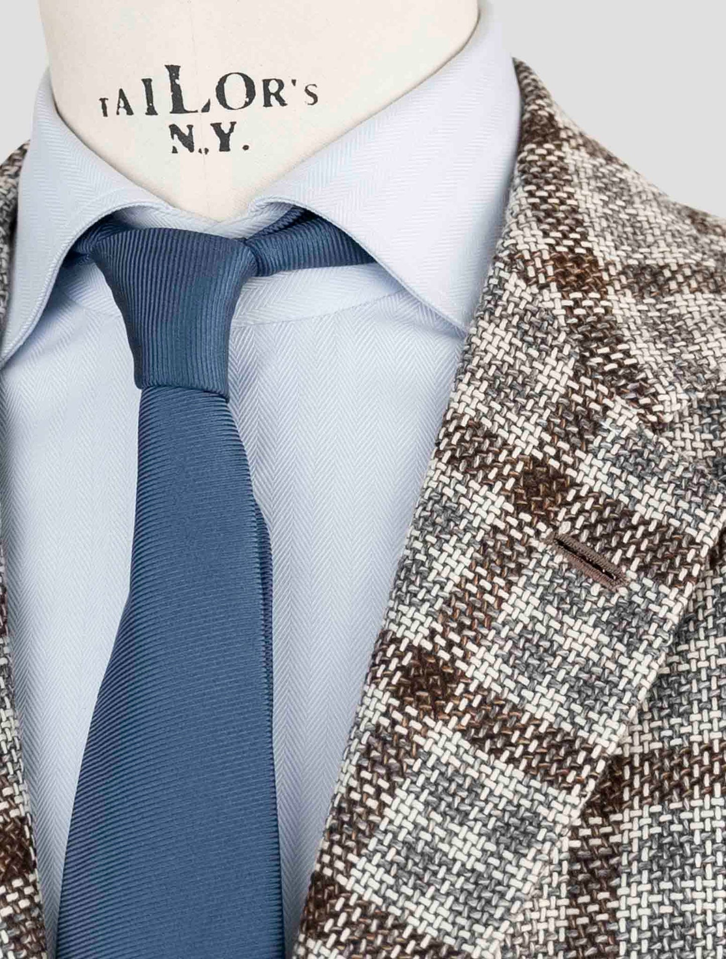 Kiton Brown Gray Cashmere Blazer