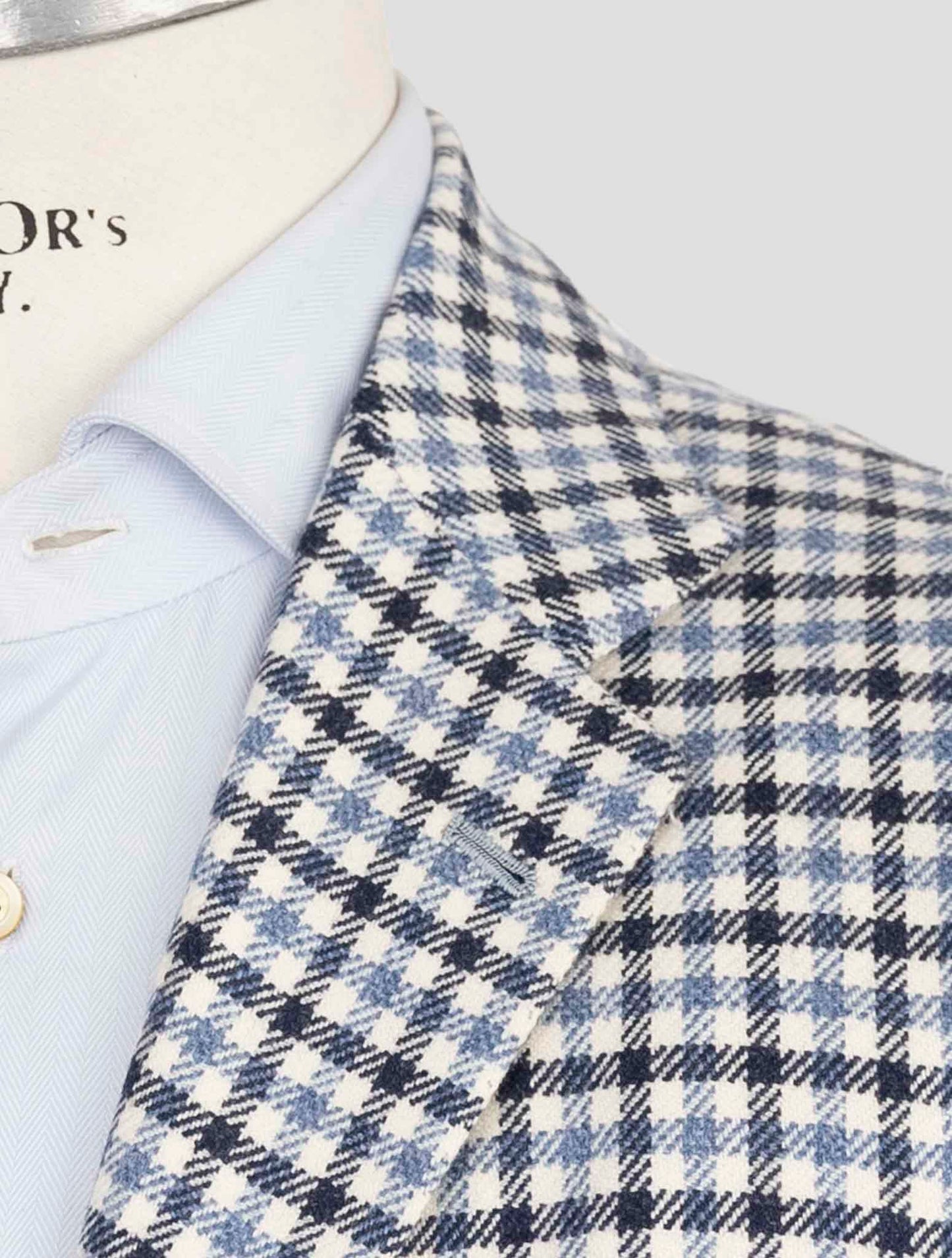 Kiton Blue Cashmere Blazer
