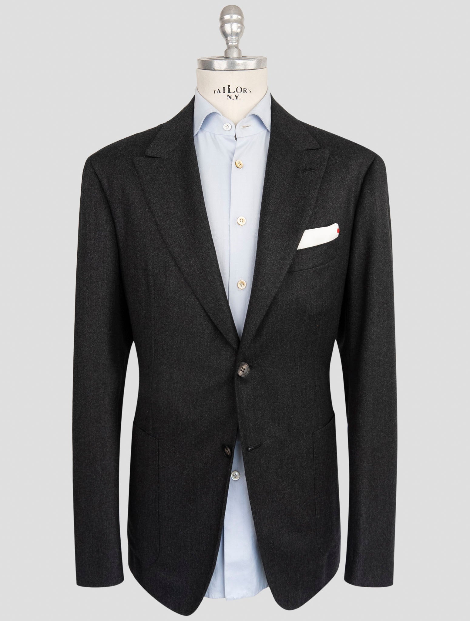 Kiton Dark Gray Cashmere Suit