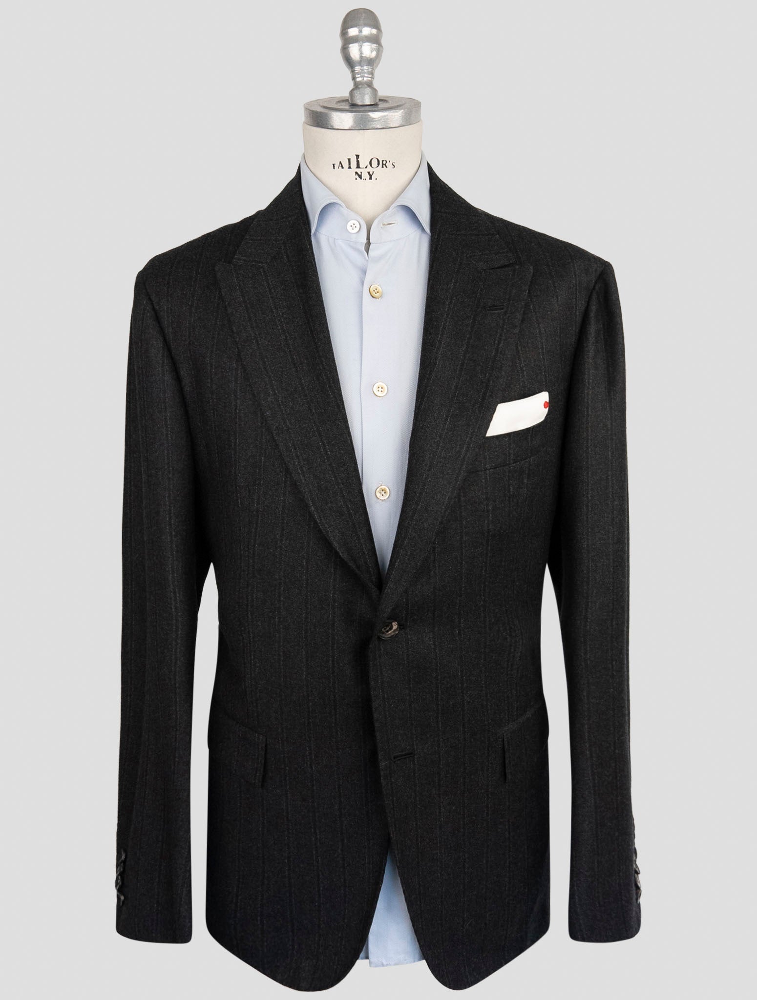 Kiton Dark Gray Cashmere Suit