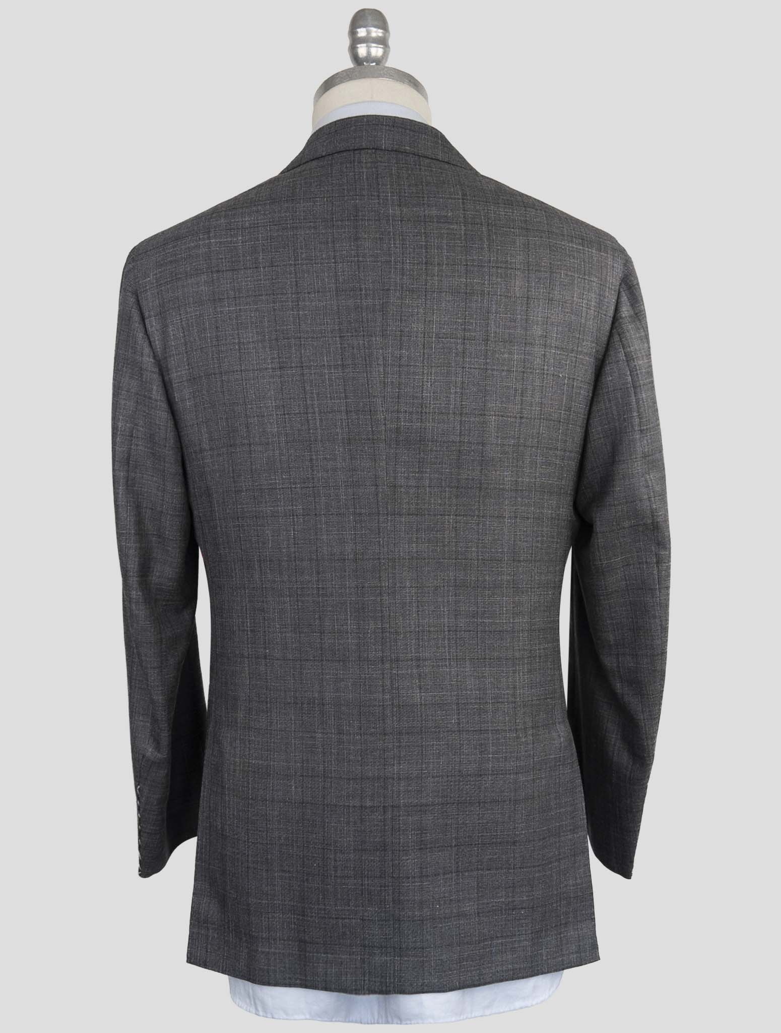 Kiton Gray Cashmere Silk Linen Suit