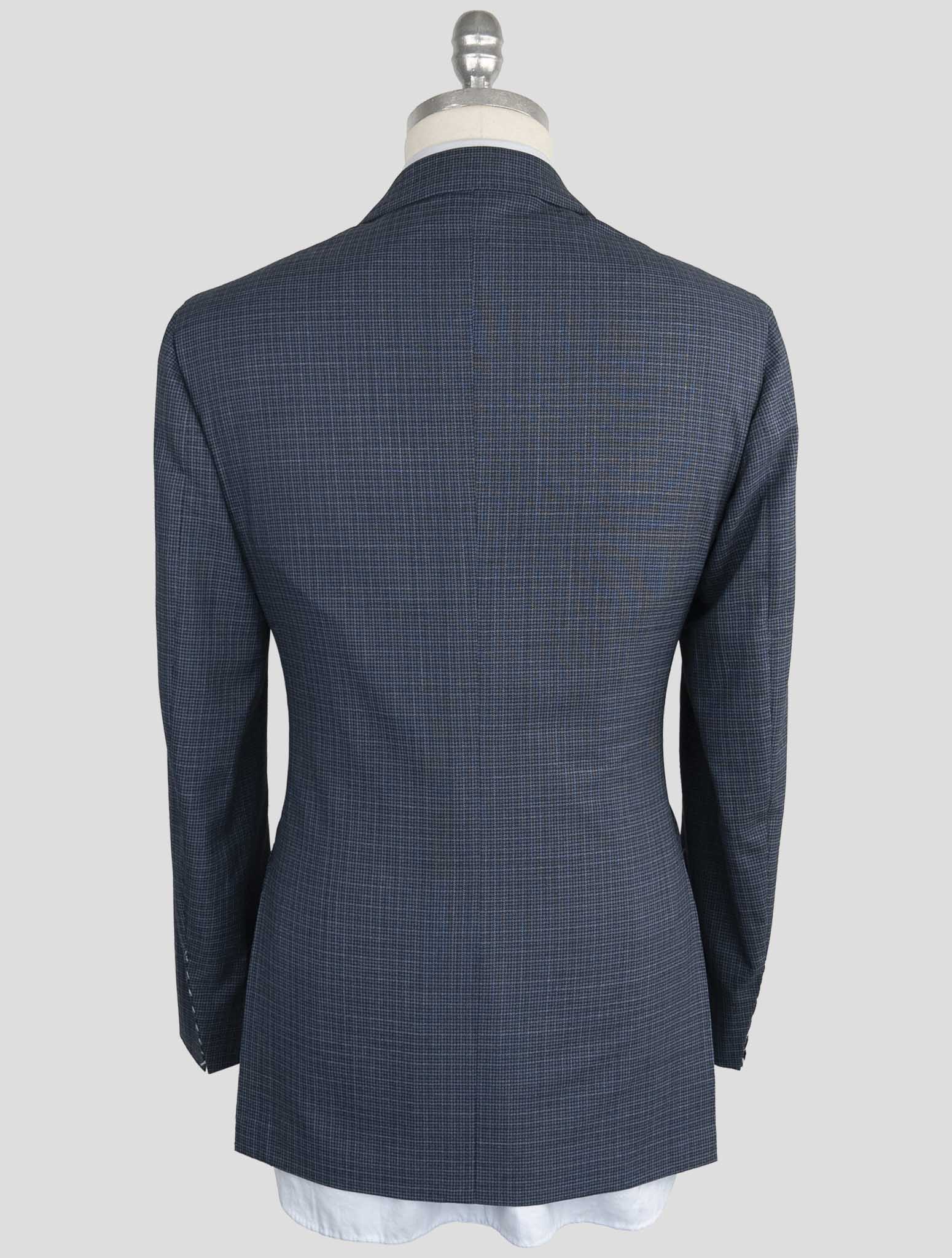 Kiton Blue Fleece Wool Suit