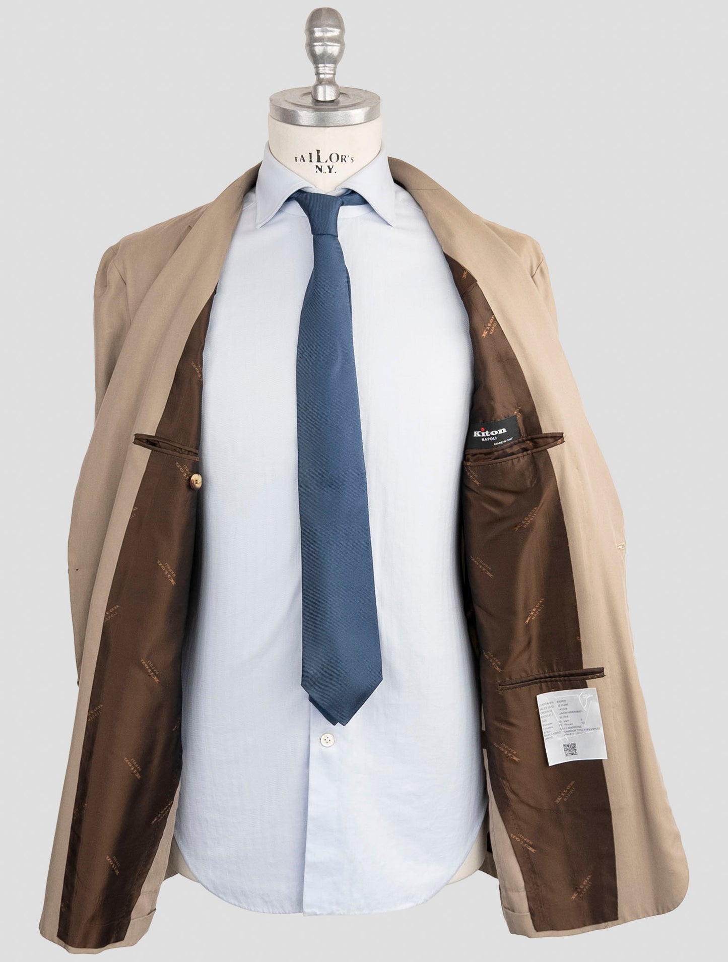 Kiton Beige Lyocell Viscose Ea Suit