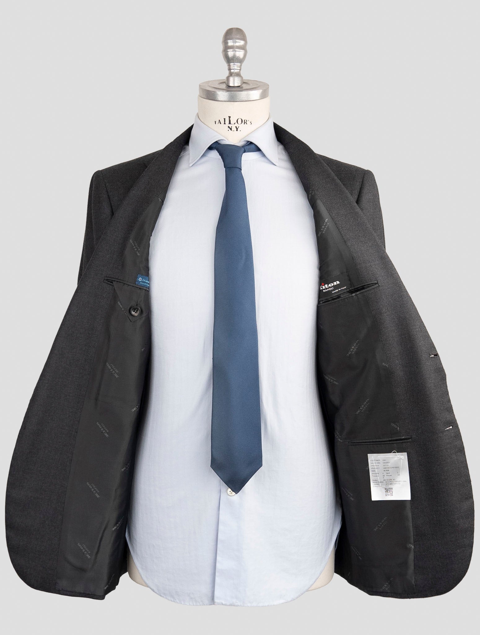 Kiton Dark Gray Wool 150's Suit