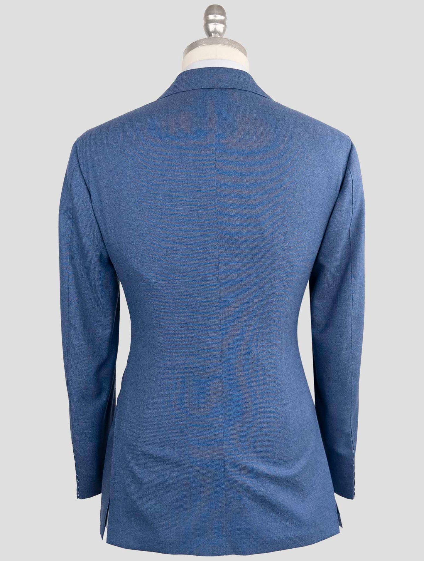 Kiton Blue Fleece Wool Cashmere Suit