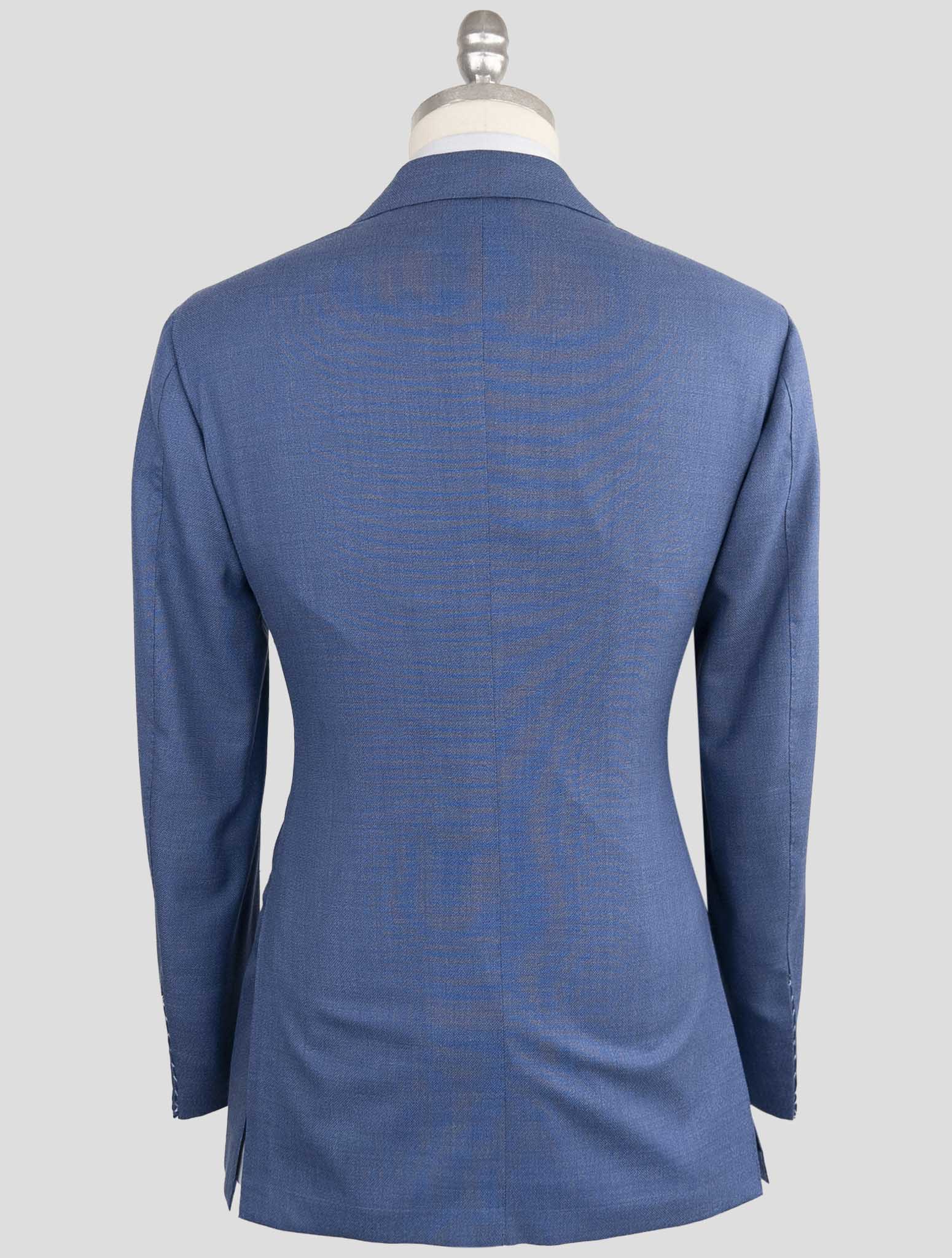 Kiton Blue Fleece Wool Cashmere Suit