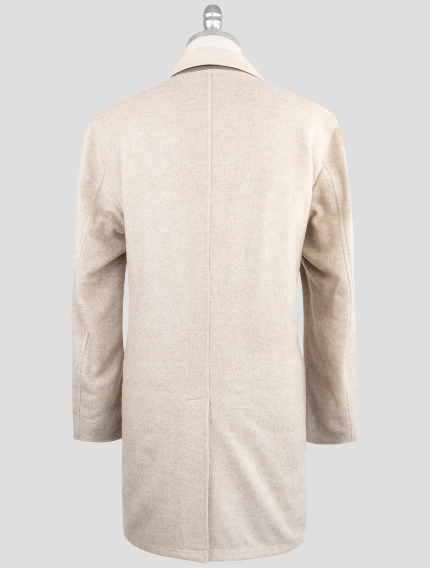 Kiton Beige Pl Cashmere Reverse Overcoat