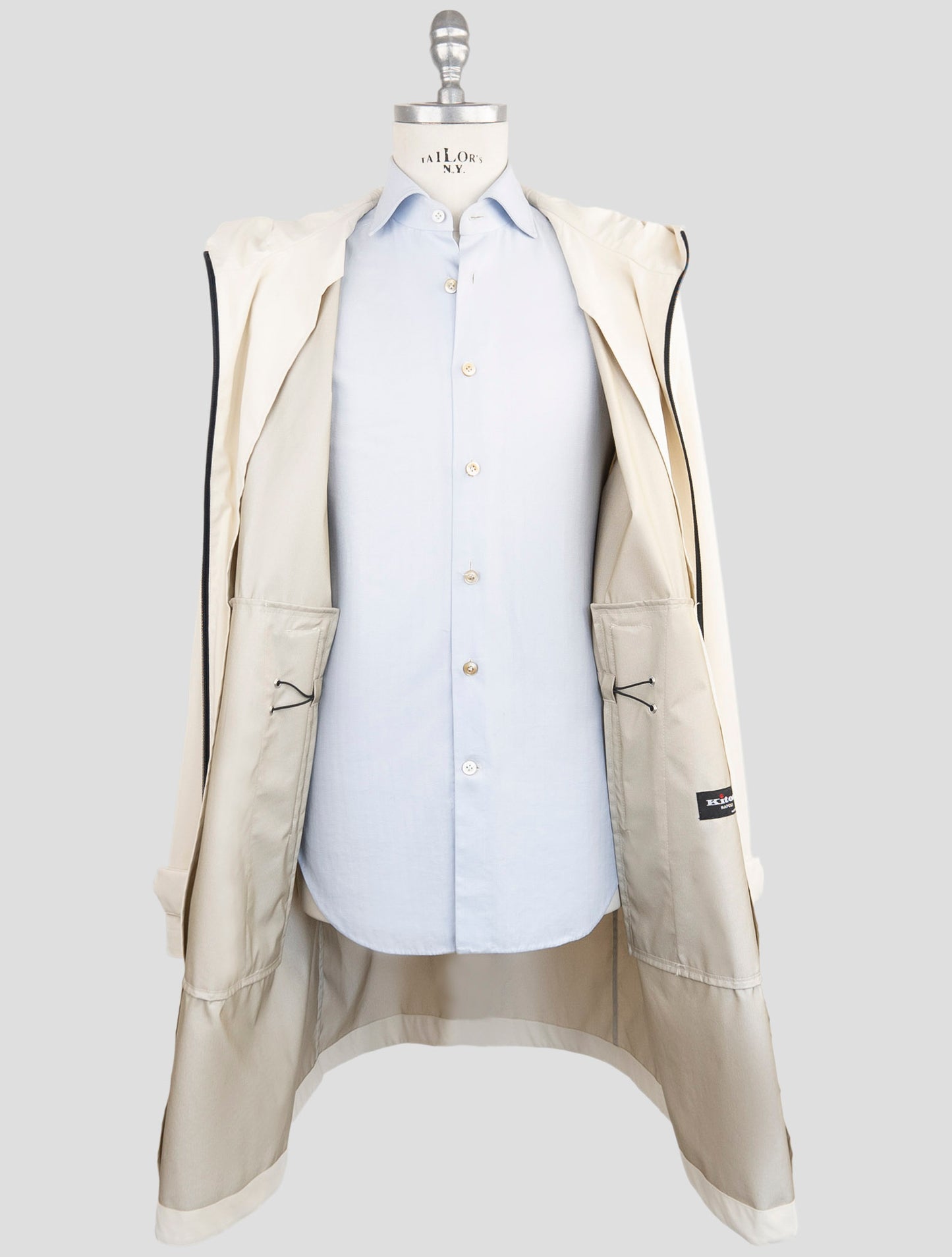 Kiton Beige Pa Pl Overcoat