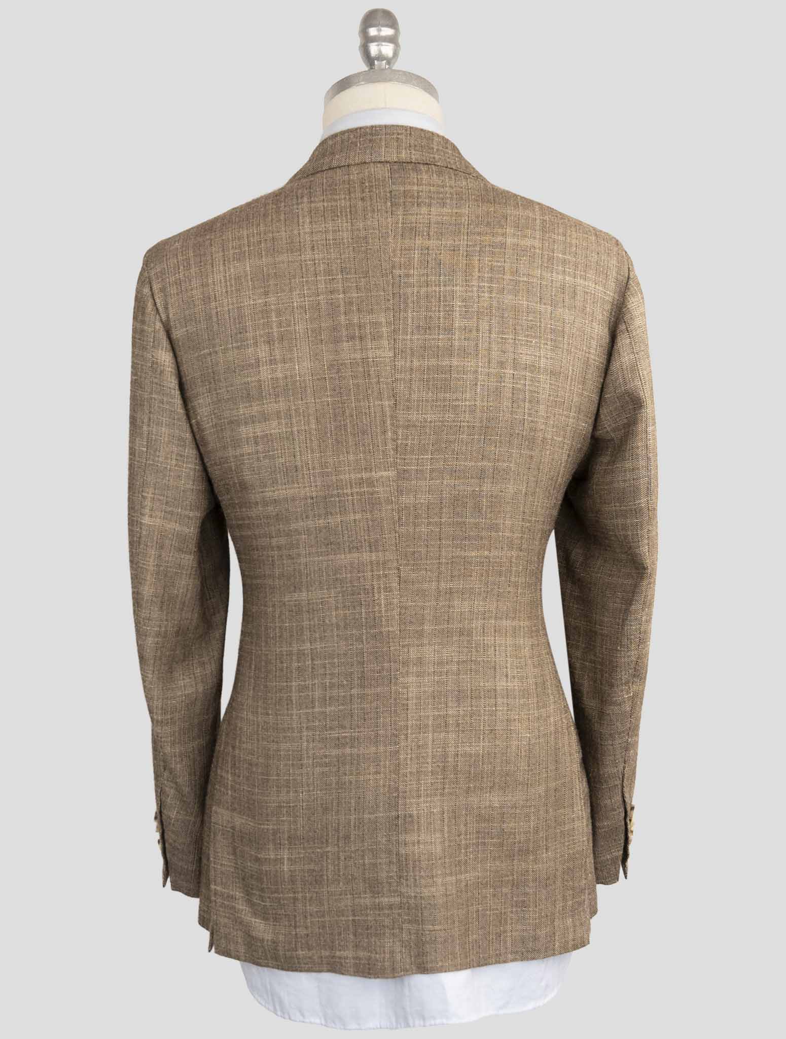 Kiton Brown Cashmere Silk Blazer