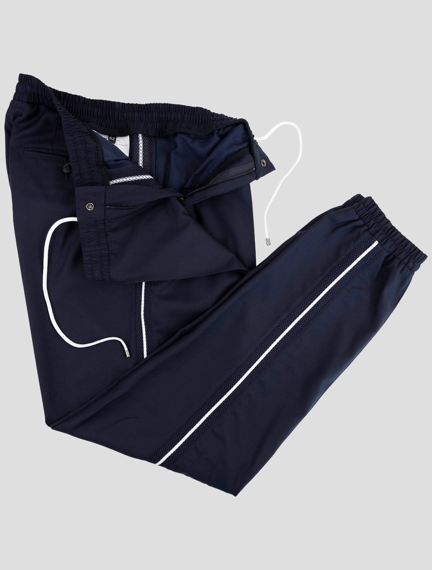 Kiton Blue Fleece Wool Pa Pants
