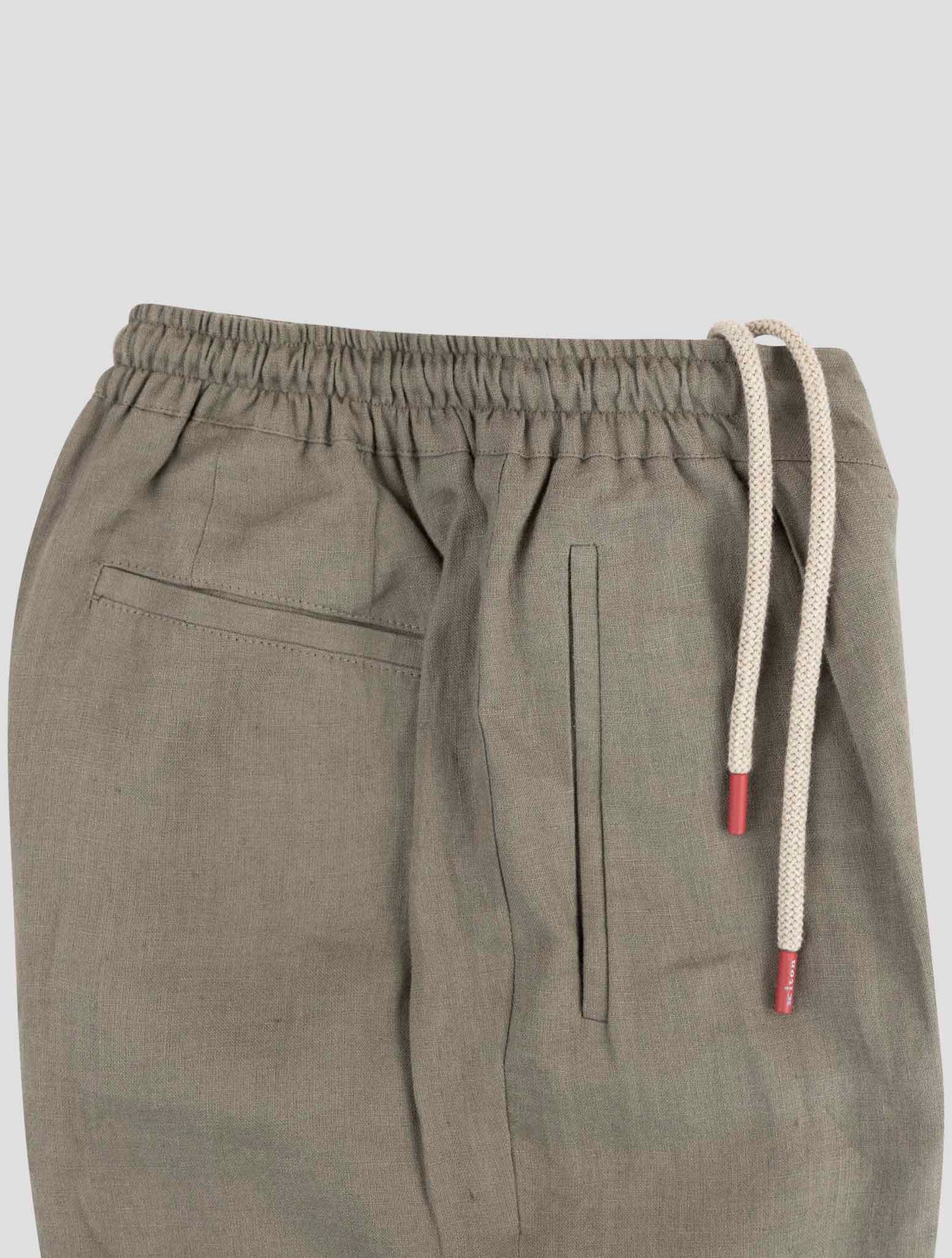 Kiton Green Linen Pants