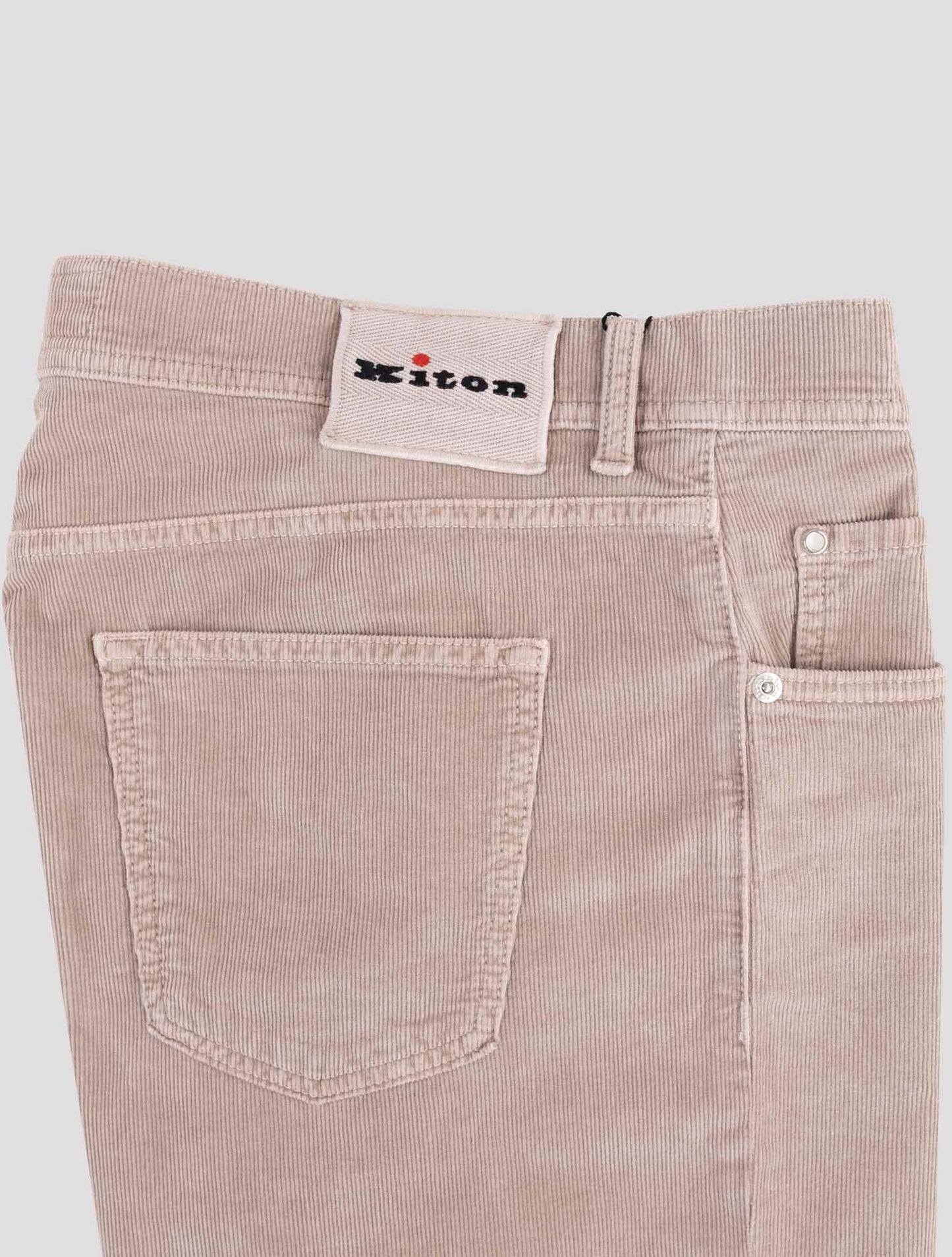 Kiton Brown Cotton Cashmere Ea Velvet Jeans