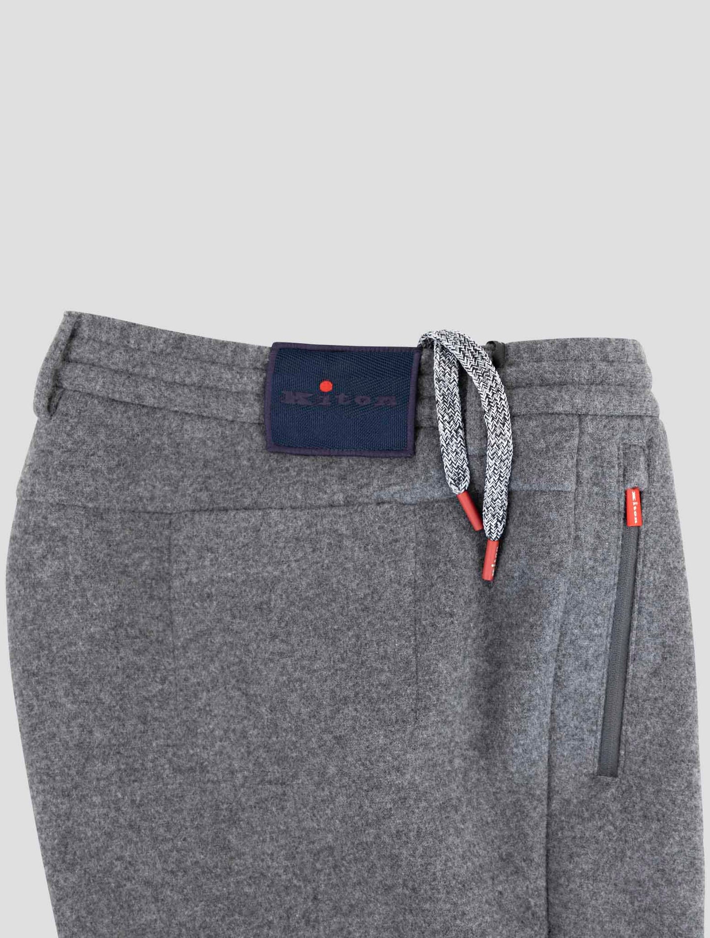 Kiton Gray Cashmere Ea Pants