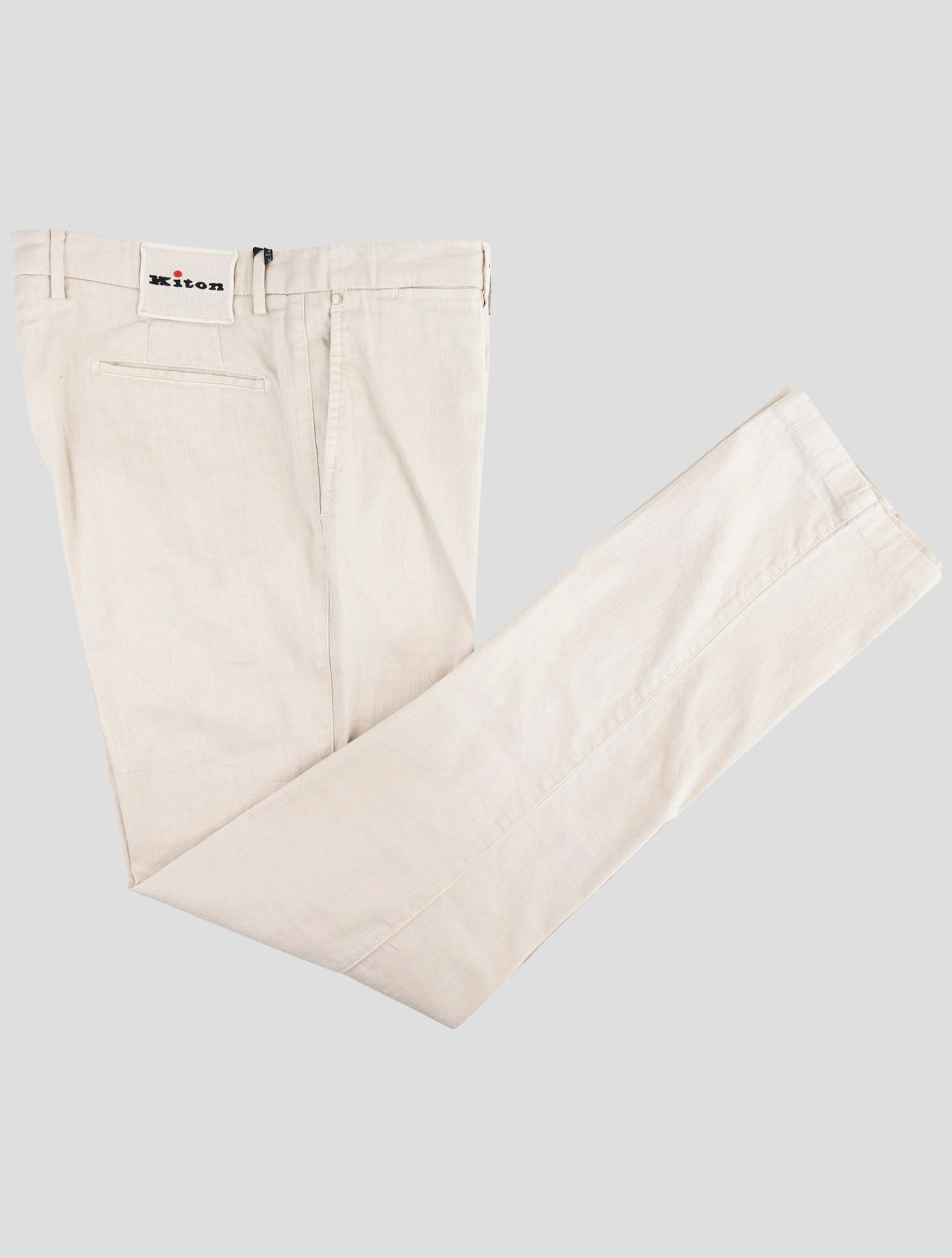 Kiton Beige Linen Cotton Ea Pants